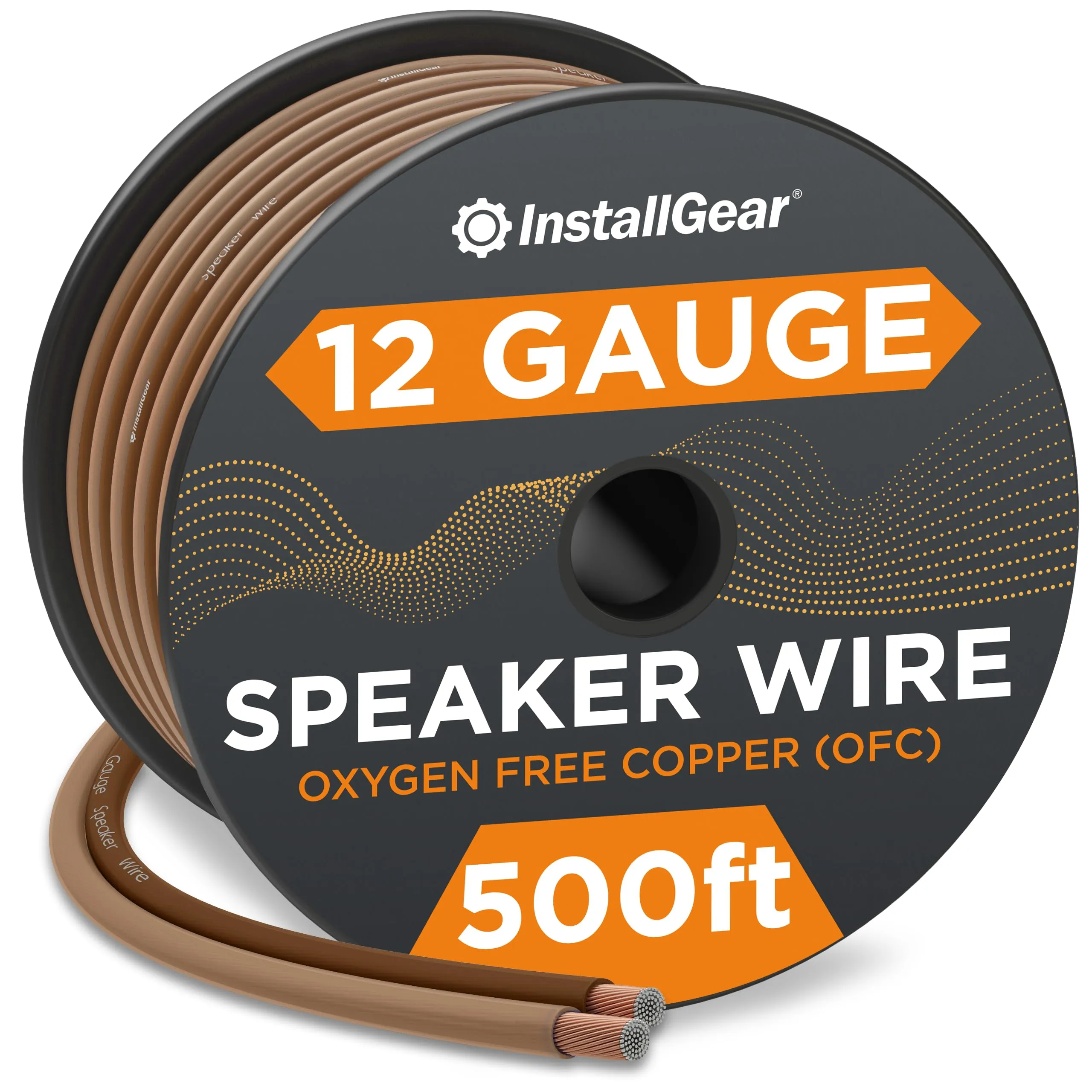 12 Gauge Speaker Wire (500ft) - Brown 12 Awg Speaker Wire Speaker Cable 999