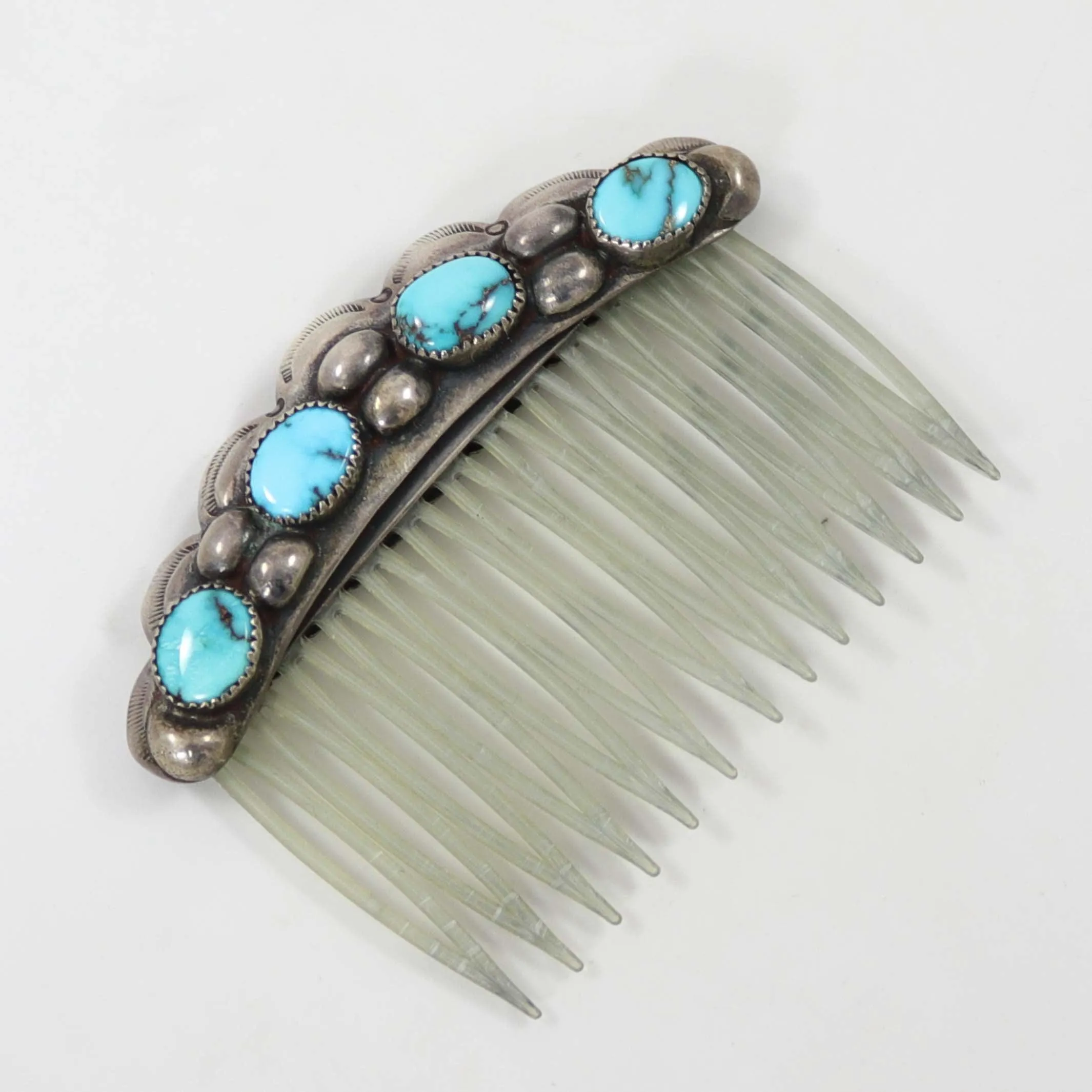 1930s Turquoise Hair Comb