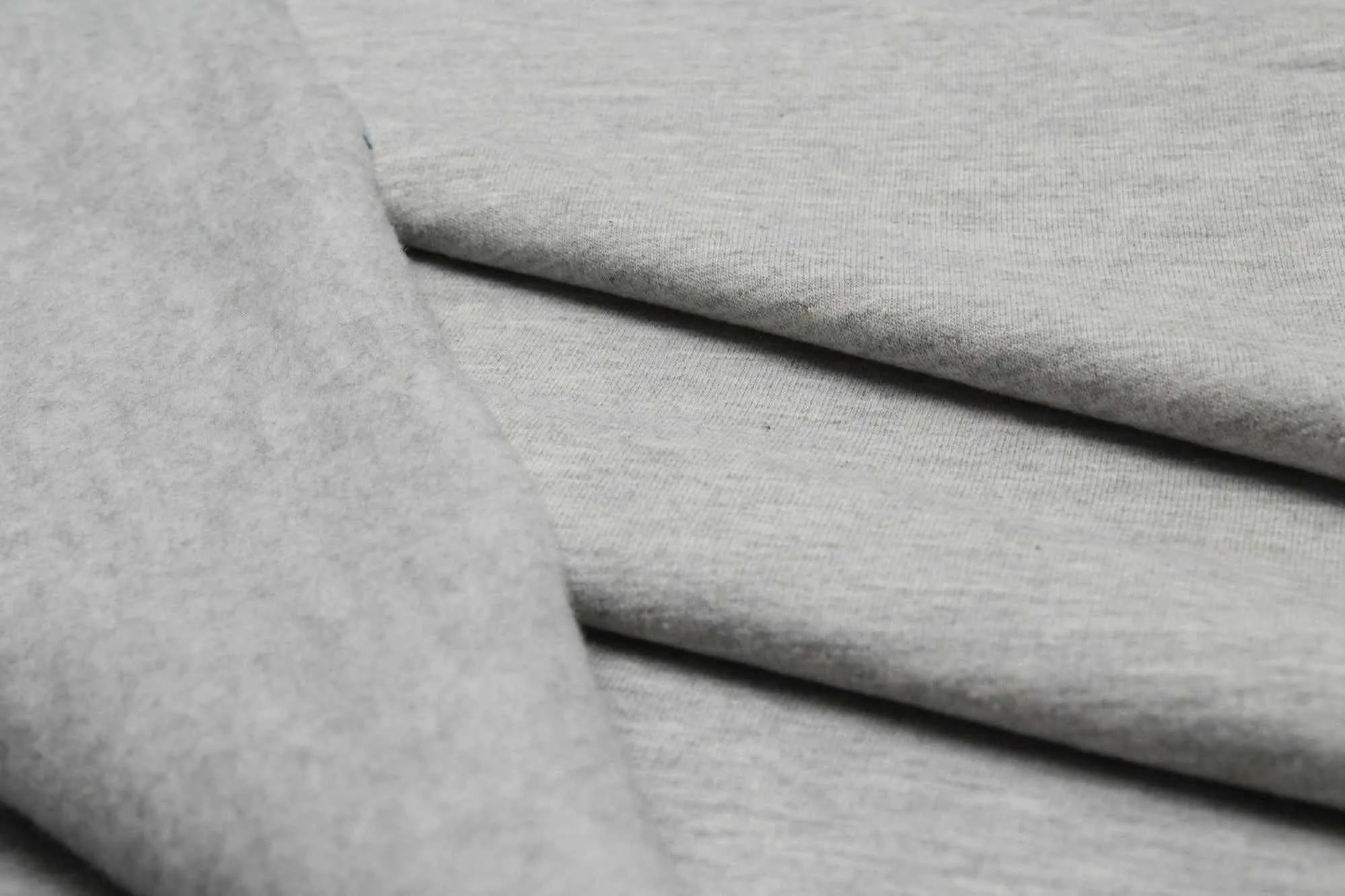 20 Mts Roll - Brushed Fleece Organic Cotton (Light Grey) - OFFER: 7,50€/Meter