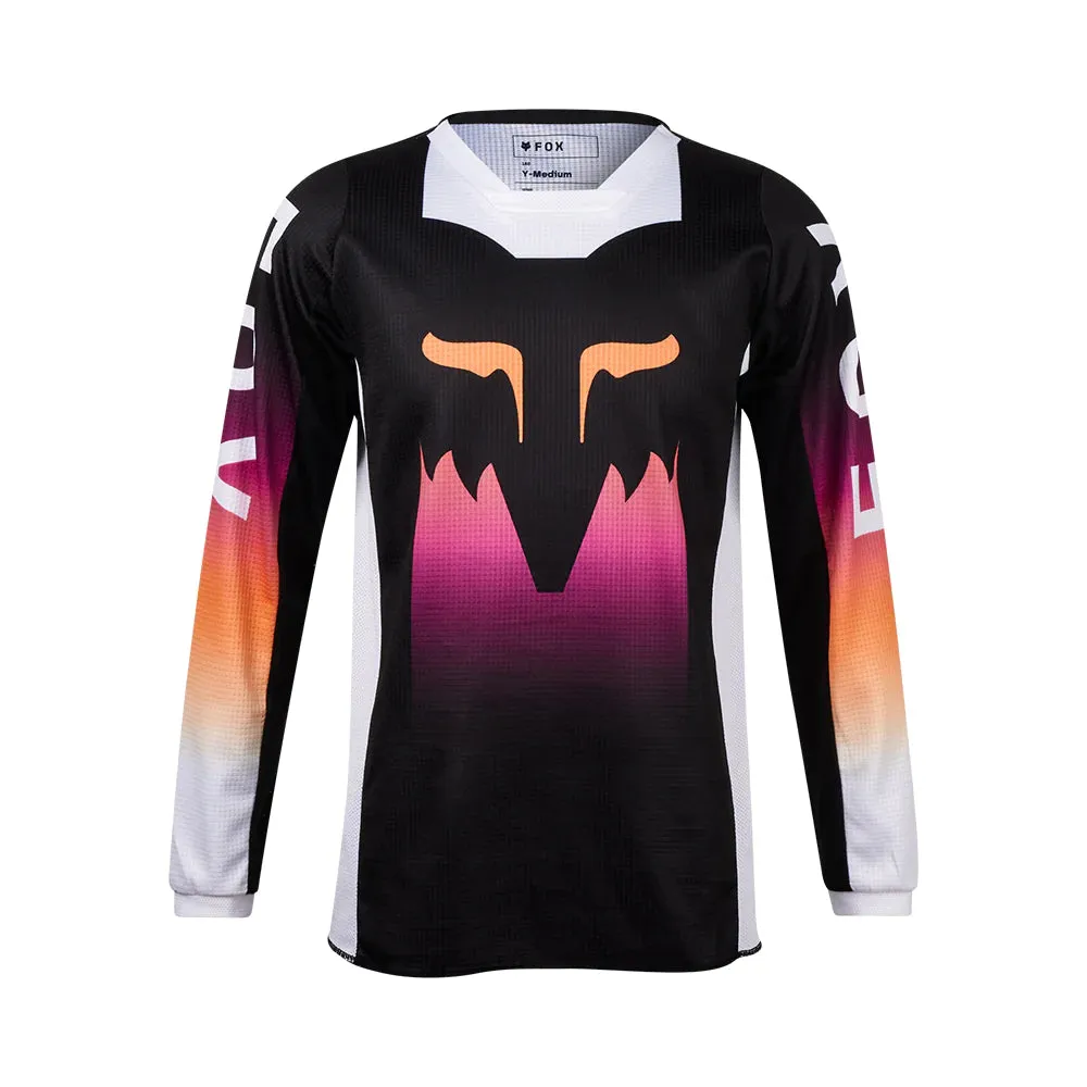 24 FOX YOUTH GIRLS' 180 FLORA JERSEY [BLACK/PINK] YXL