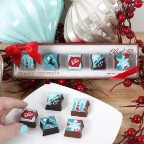 5-piece Holiday Creamy Caramel Premium Chocolates