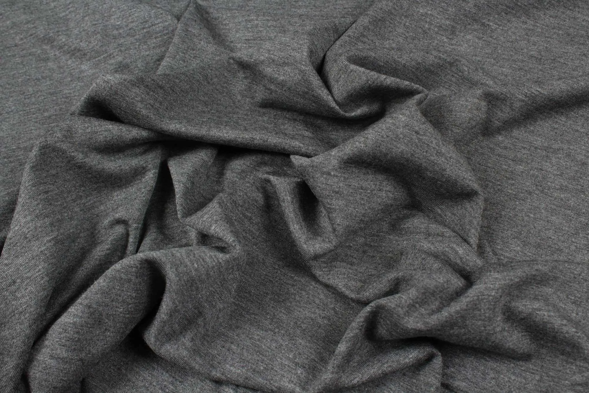 6 Mts Roll - Bamboo Cold Jersey - Stretch (Dark Grey) - OFFER: 8.75€/MT