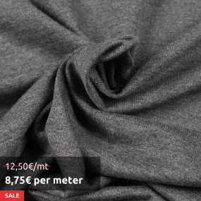 6 Mts Roll - Bamboo Cold Jersey - Stretch (Dark Grey) - OFFER: 8.75€/MT