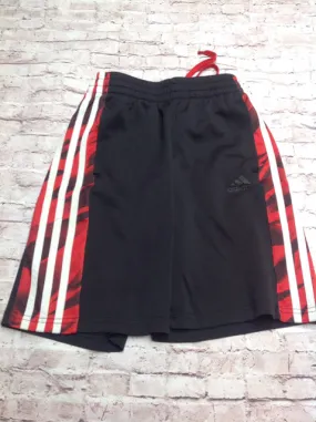 Adidas Red & Black STRIPE ON SIDE Shorts