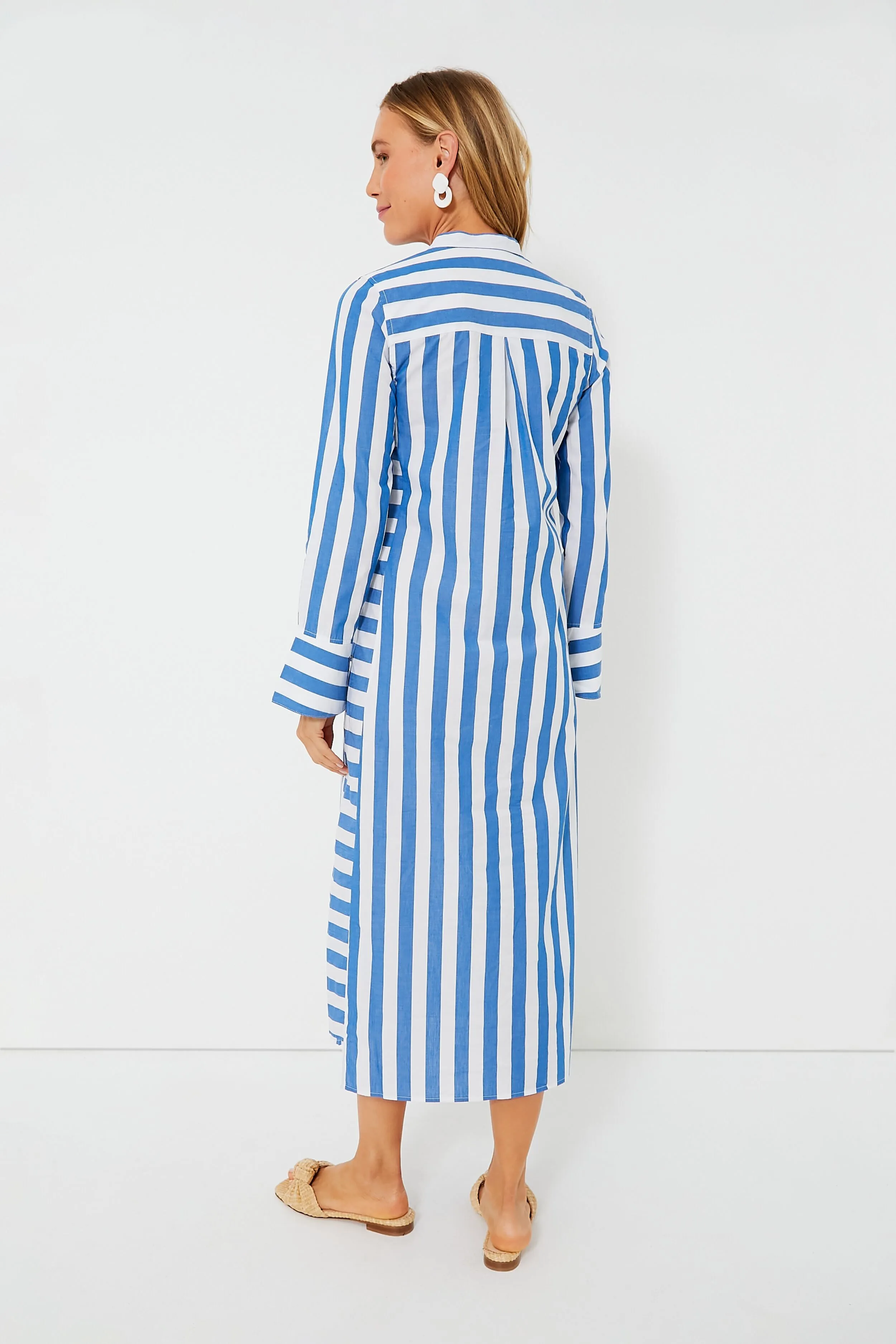 Aegean Stripe Jude Shirt Dress