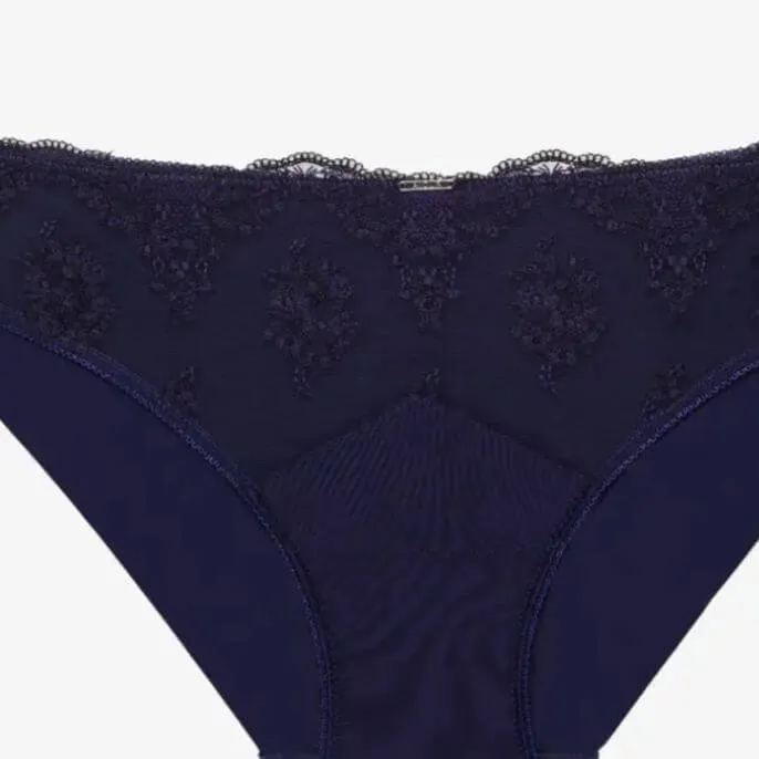 Ajour Capricieux  Seamless Back Panty T88 in Dark Blue