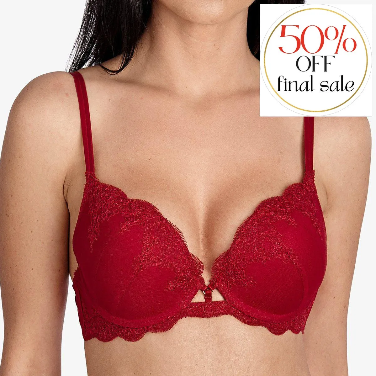 Ajour Carnation Padded Push Up Bra BP62