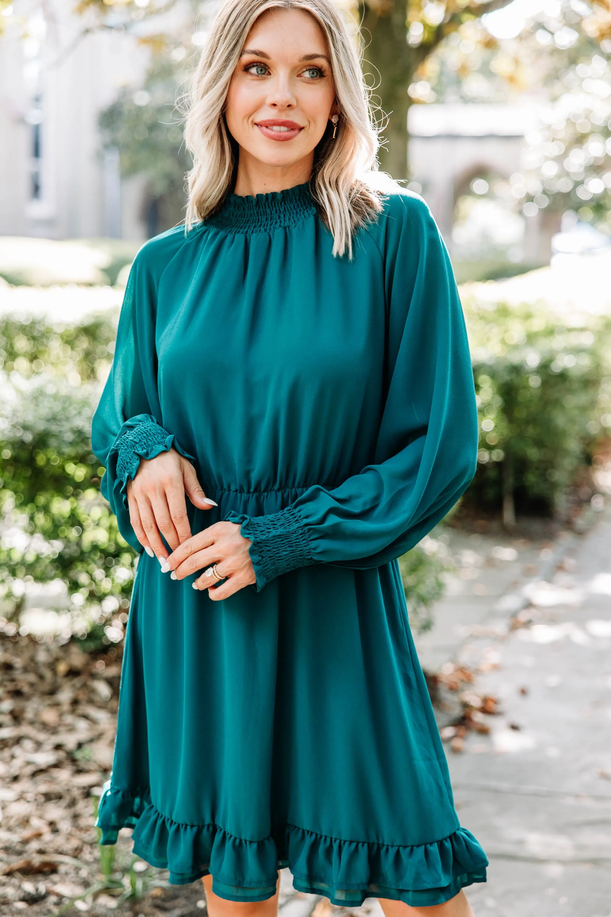 Always Evolving Teal Blue Dress