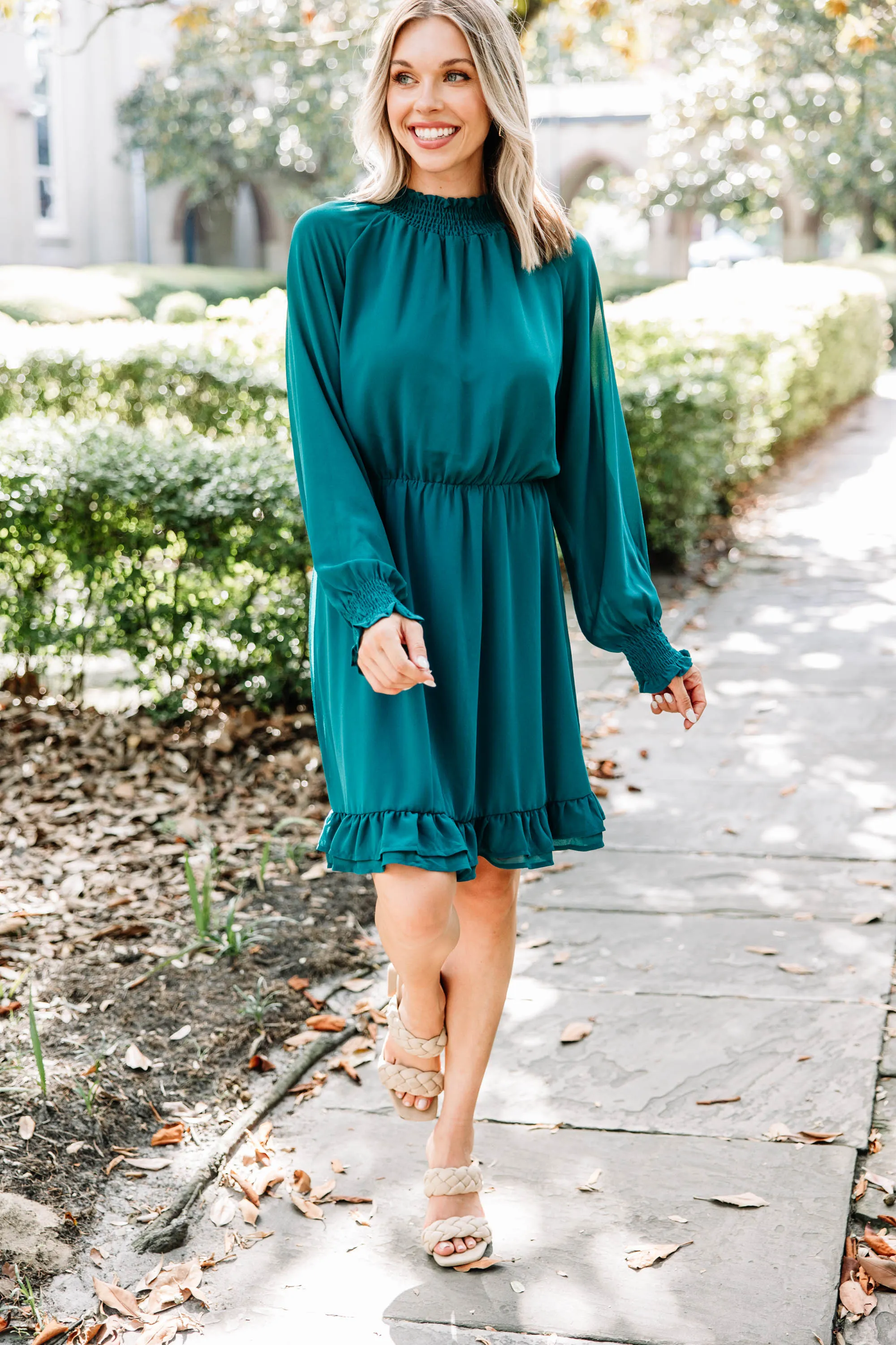 Always Evolving Teal Blue Dress