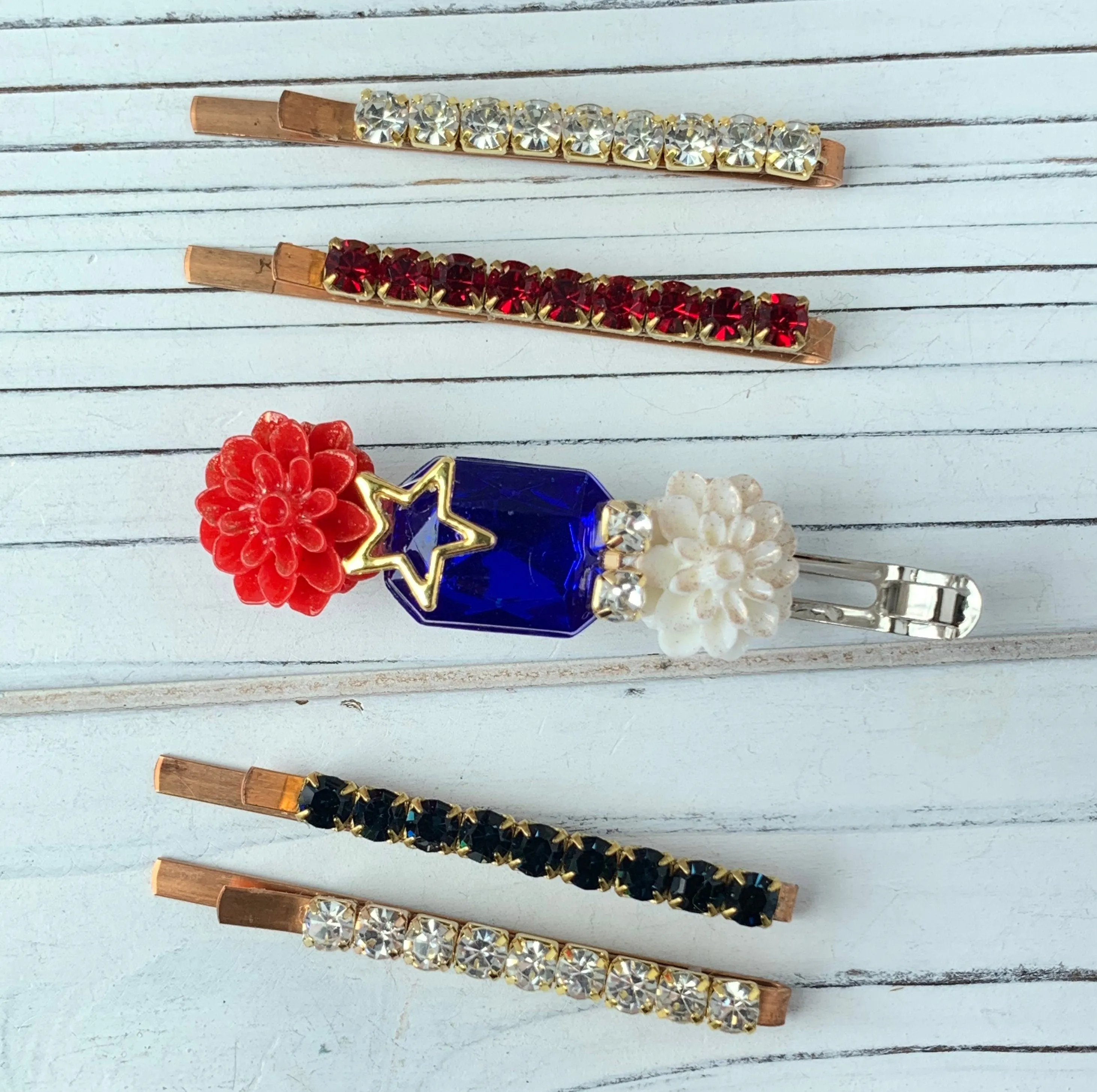 Americus Patriotic Hair Pin Set #2