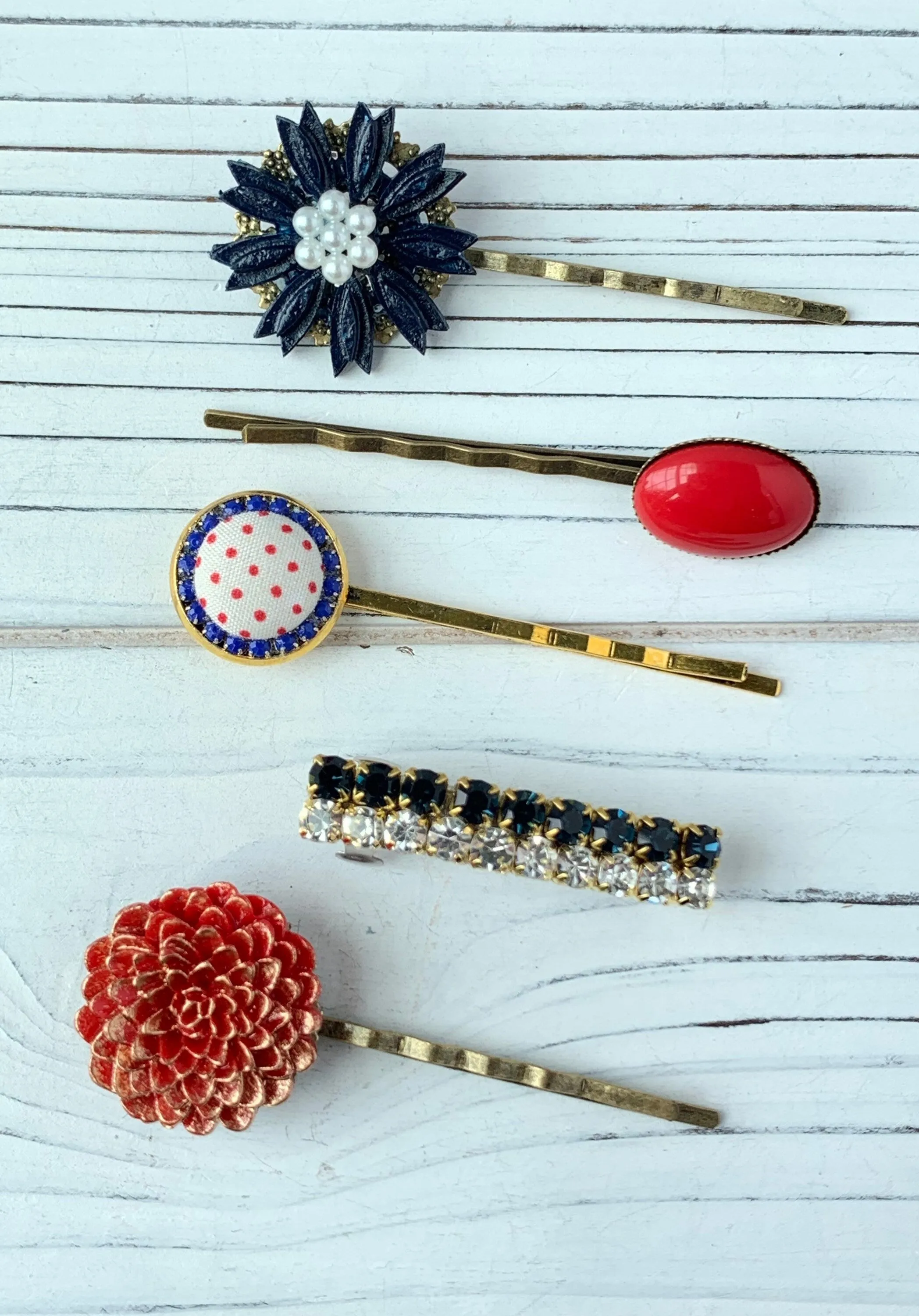 Americus Patriotic Hair Pin Set #4