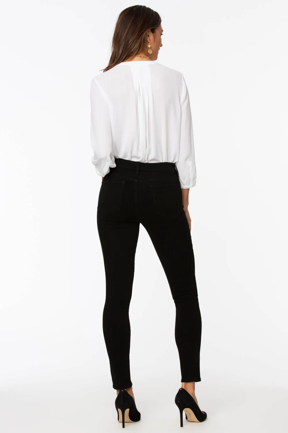 Ami Skinny Jeans In Petite - Black