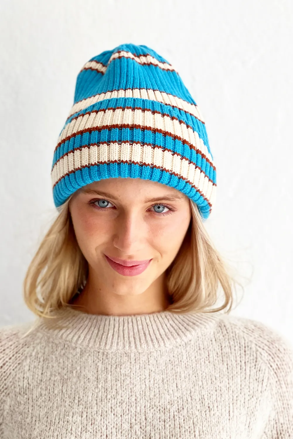 ANSLEY BEANIE - AIRFORCE BLUE