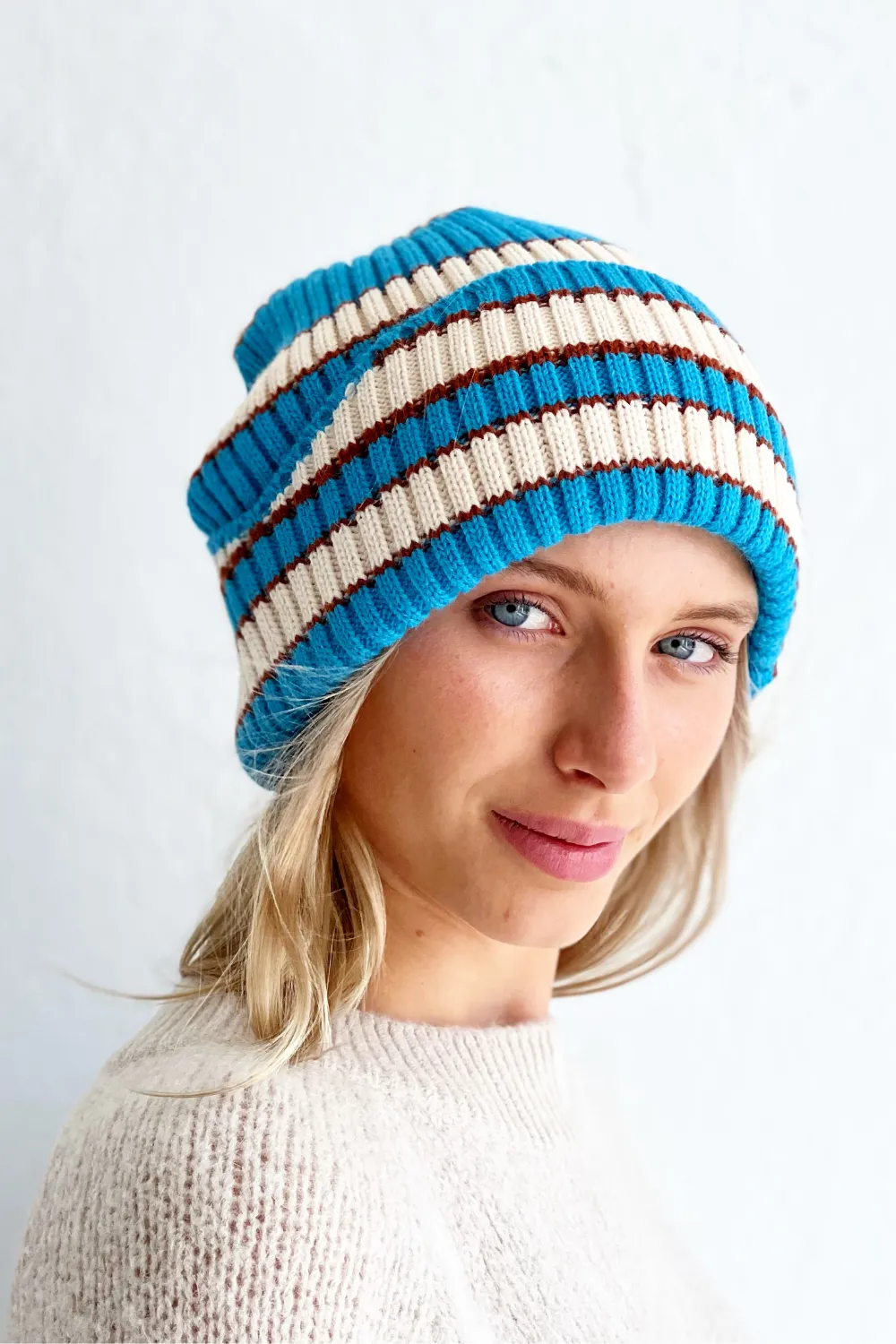 ANSLEY BEANIE - AIRFORCE BLUE