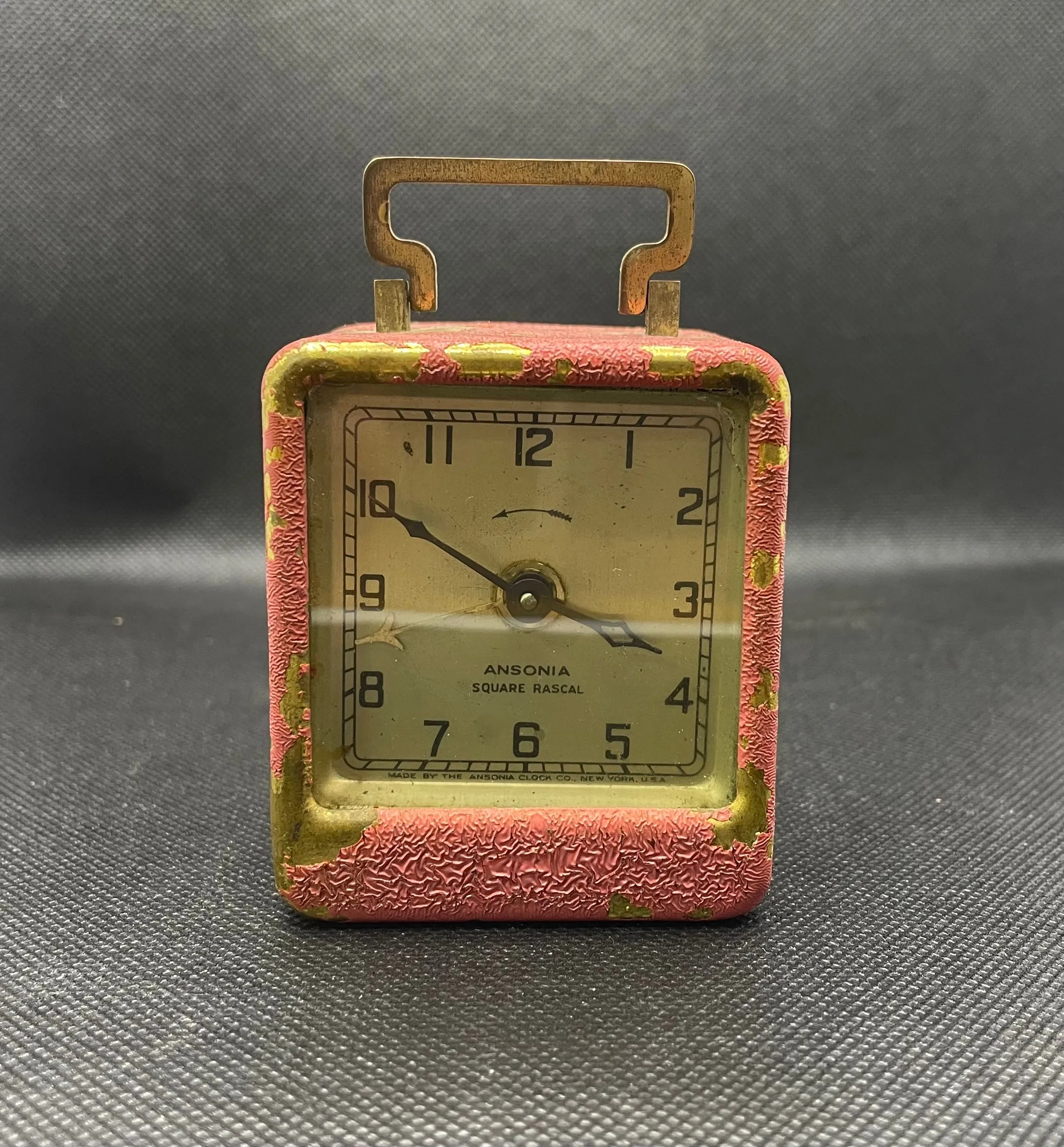 Art Deco Square Rascal Ansonia Alarm Clock