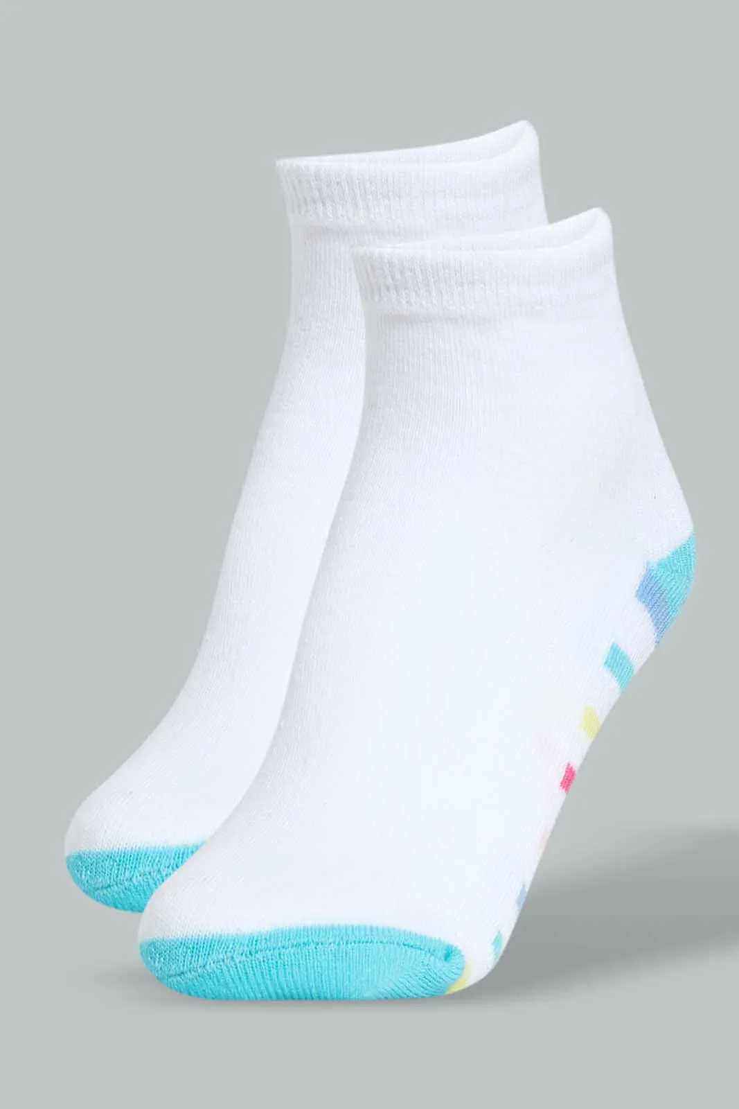 Assorted Stripe Ankle Socks For Girls (Pack of 3)