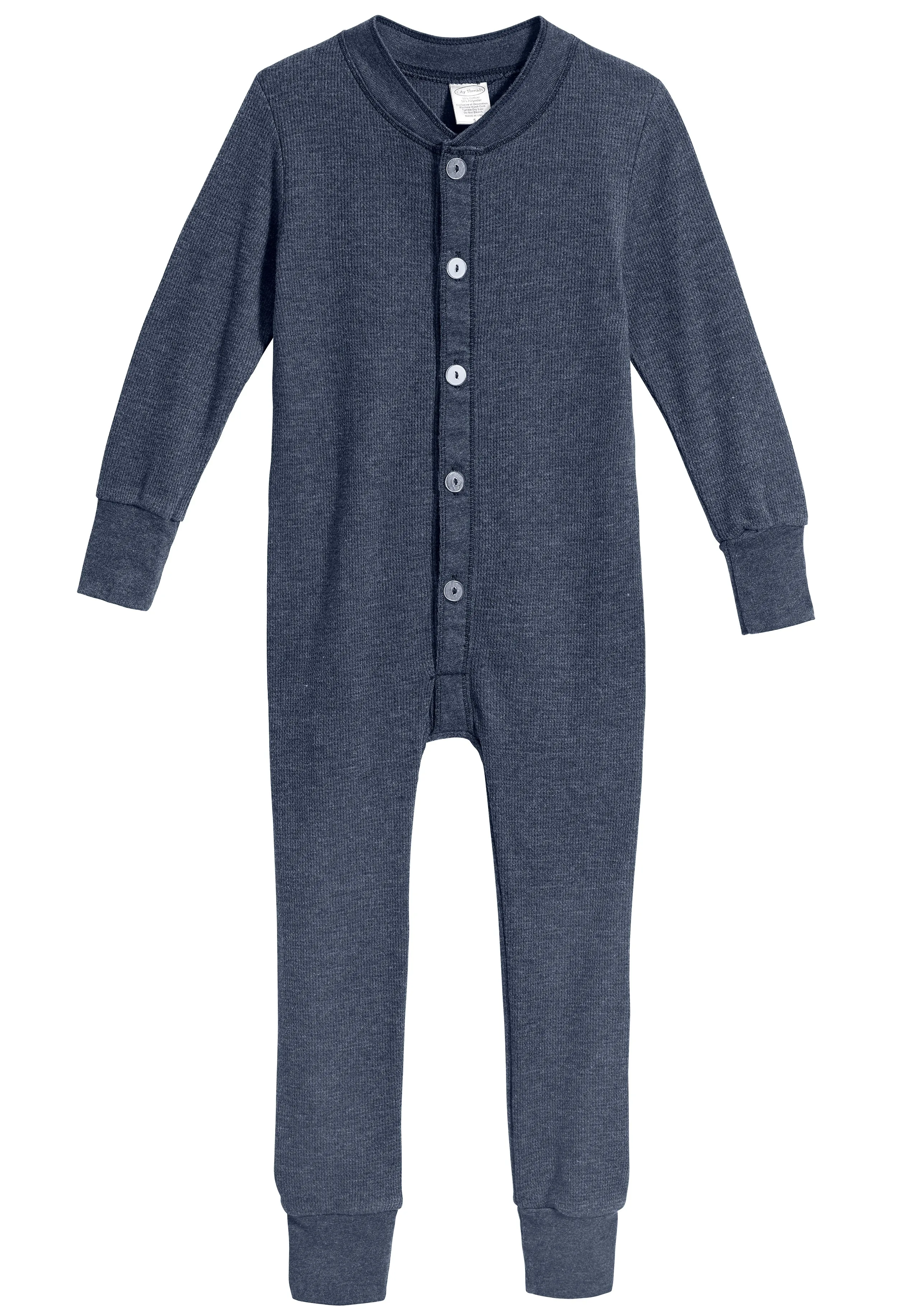 Boys and Girls Soft & Cozy Thermal One- Piece Union Suit  | Midnight