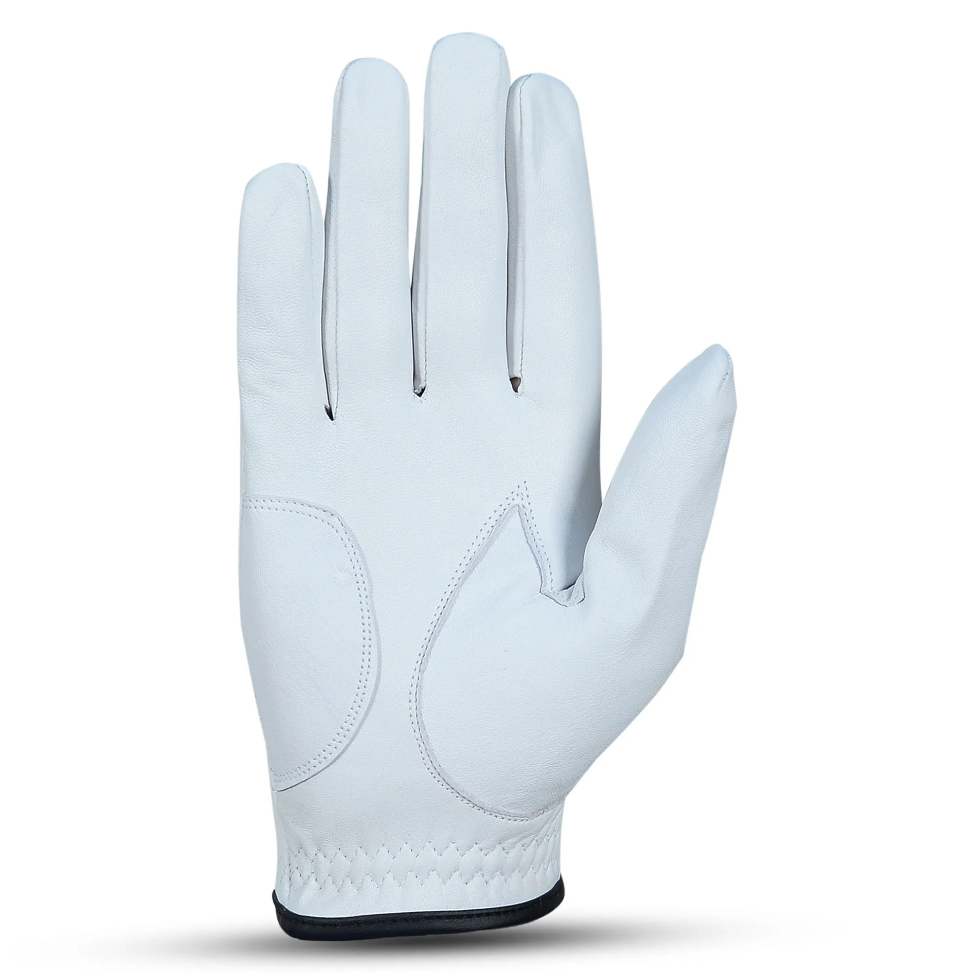 BWB Men's White / Black Right Hand Golf Glove