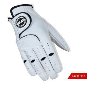 BWB Men's White / Black Right Hand Golf Glove