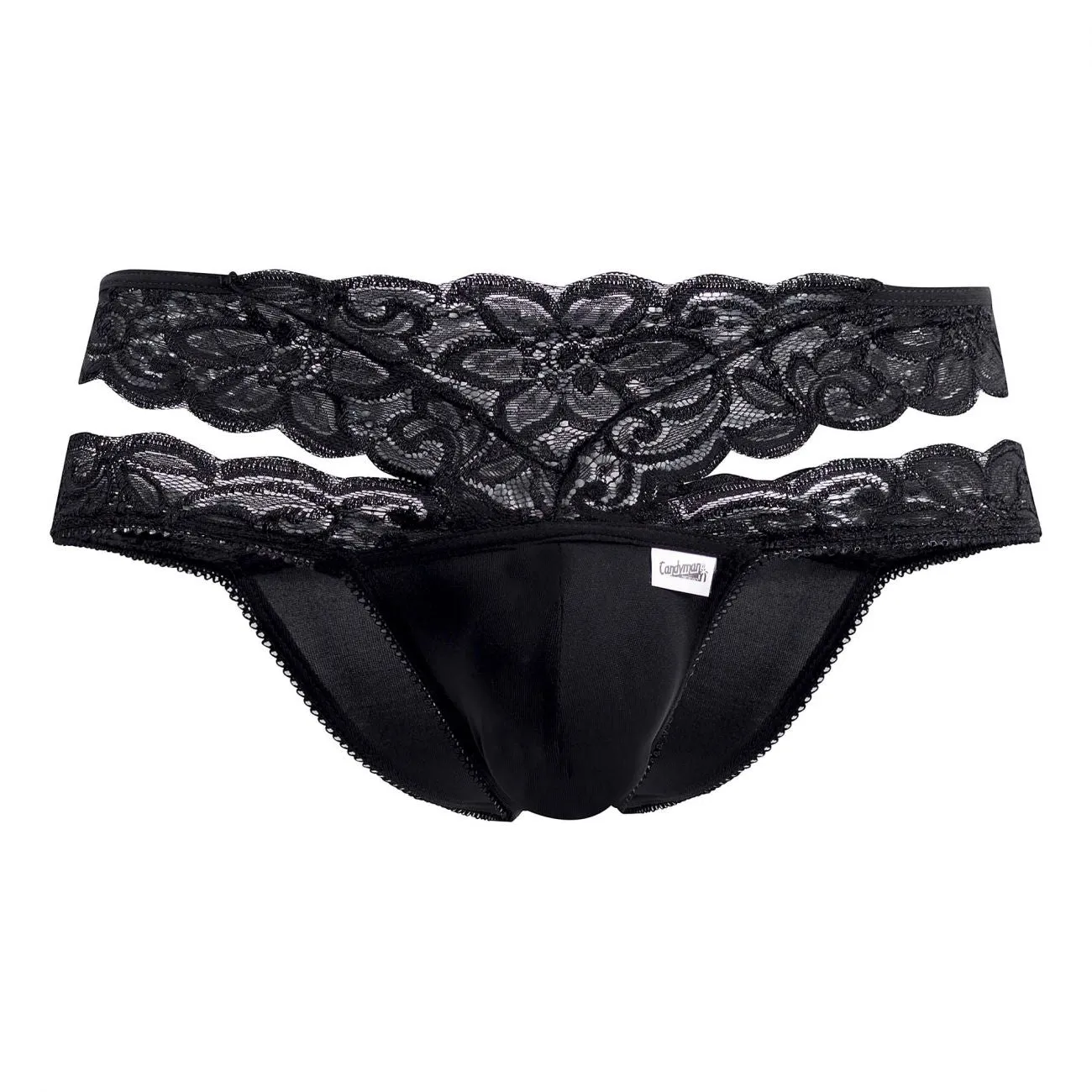 CandyMan 99487 Lace Double Bikini Black