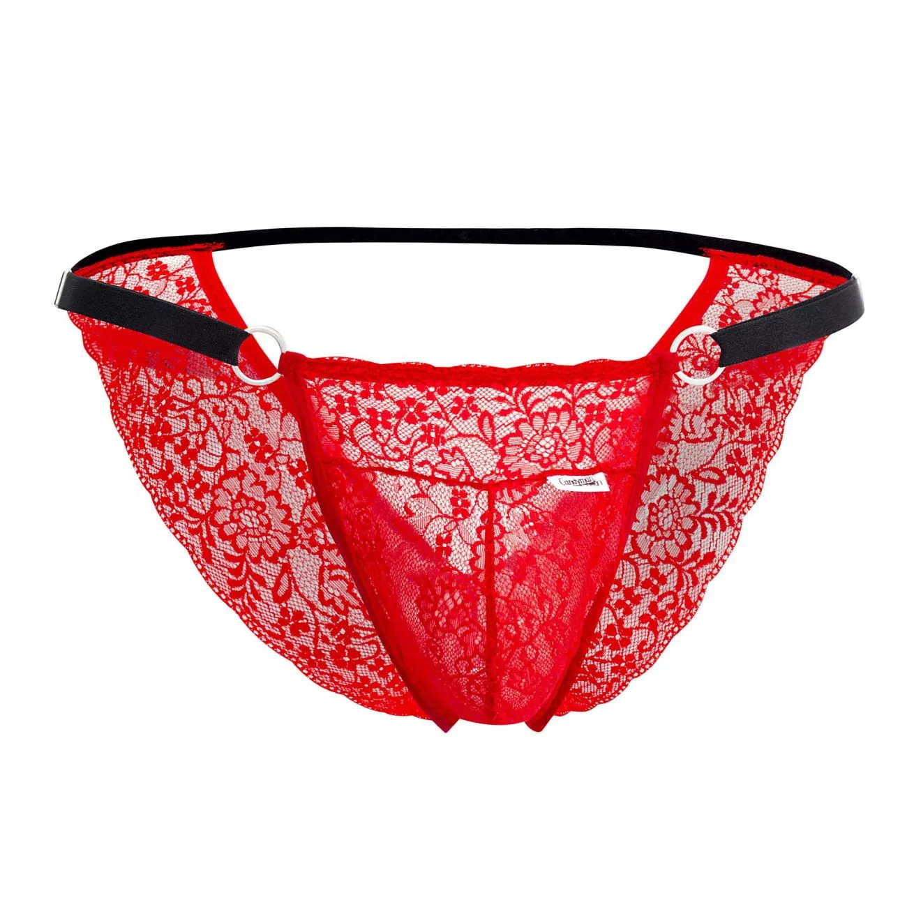 CandyMan 99503 Peekaboo Lace Bikini Red