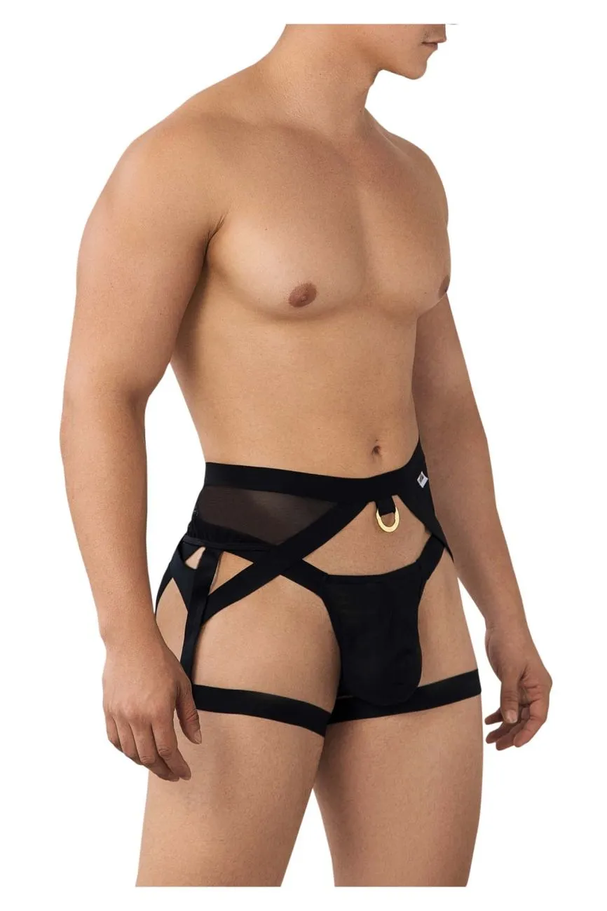 CandyMan 99623 Sexy Garter Jockstrap Black