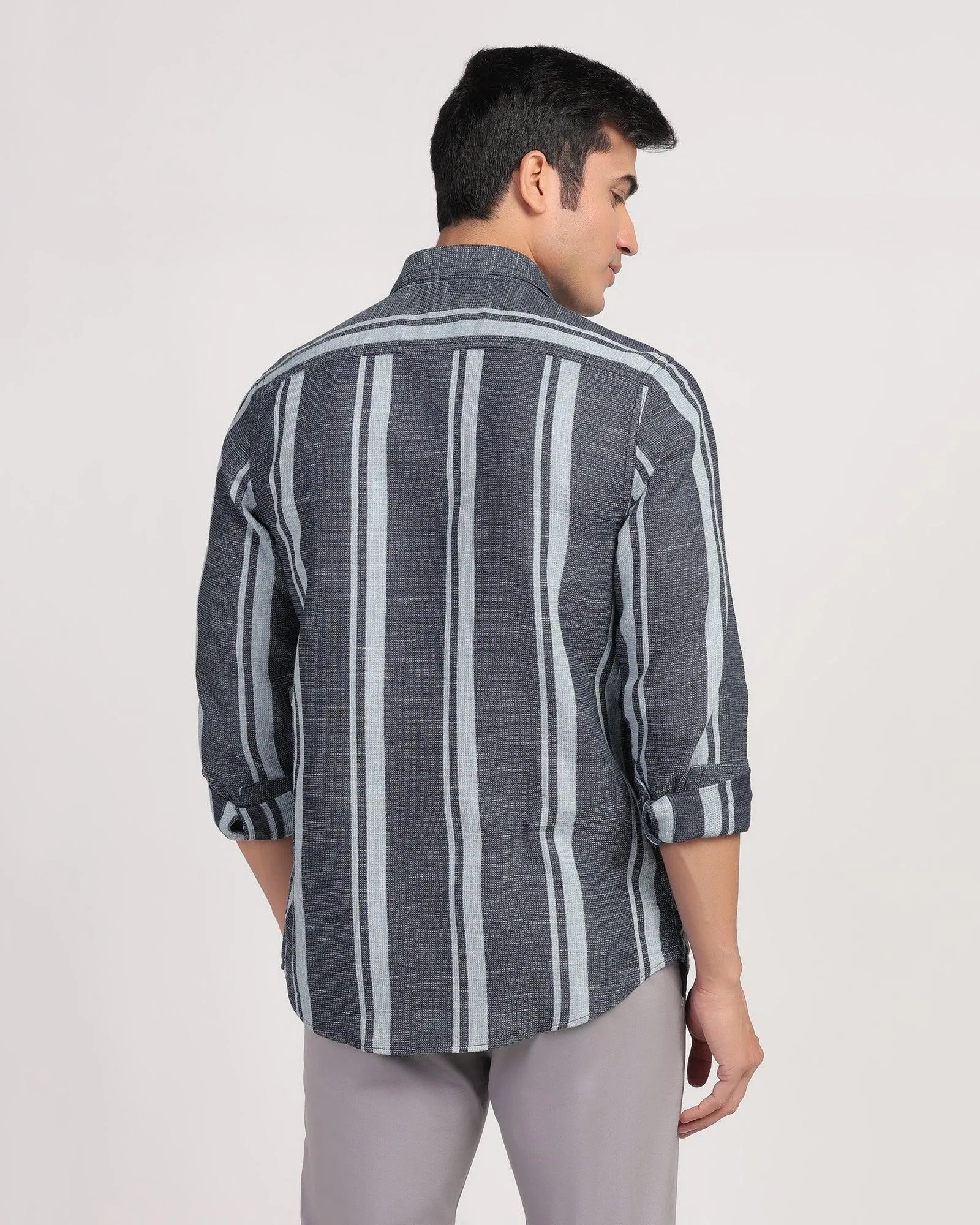 Casual Indigo Stripe Shirt - Jazz