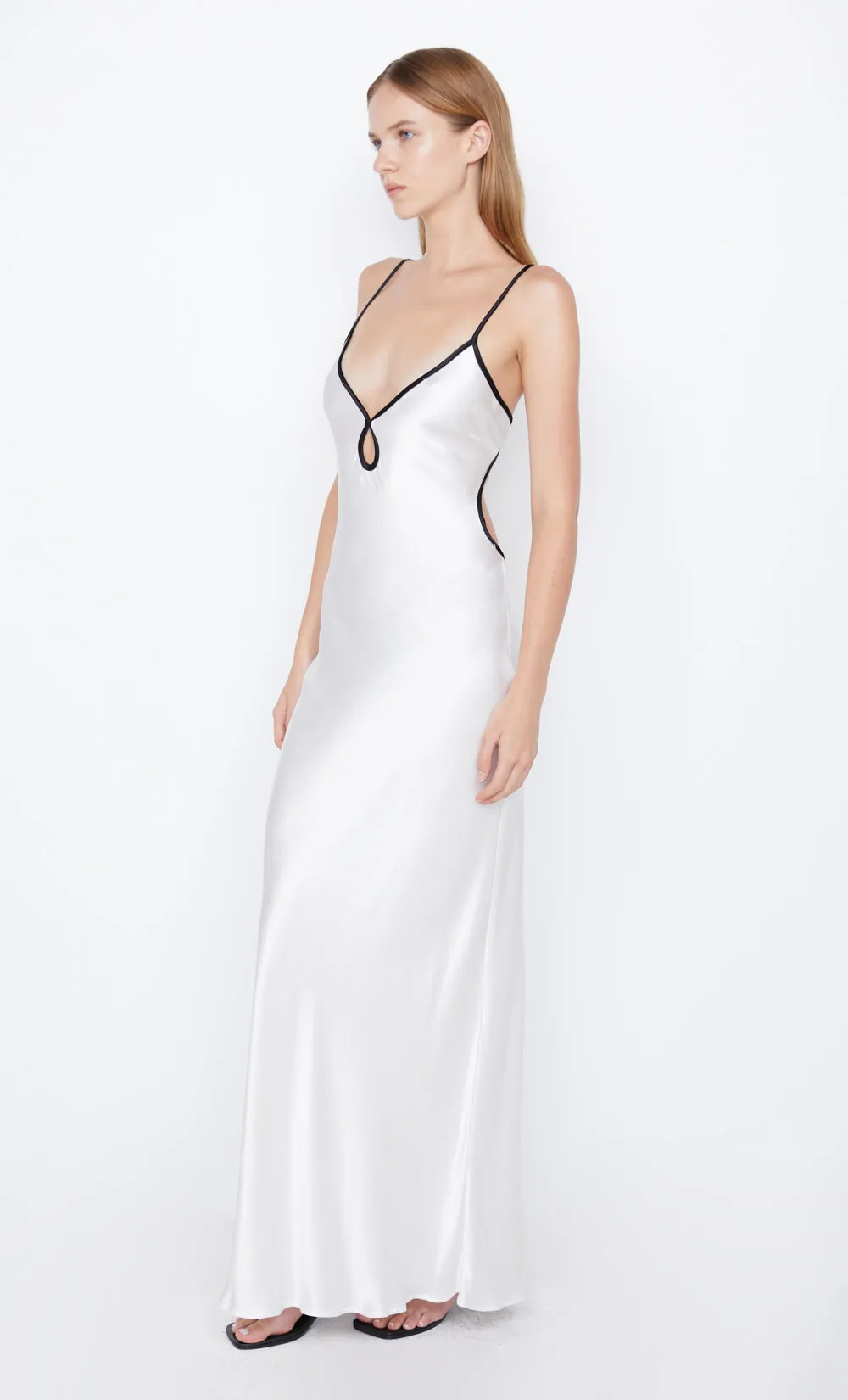 CEDAR CITY MAXI DRESS - IVORY/BLACK