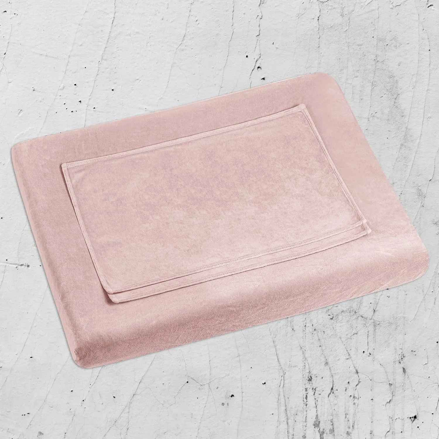 Changing Pad Fitted Cover - JV Jersey Velvet - S007 Dusty Pink