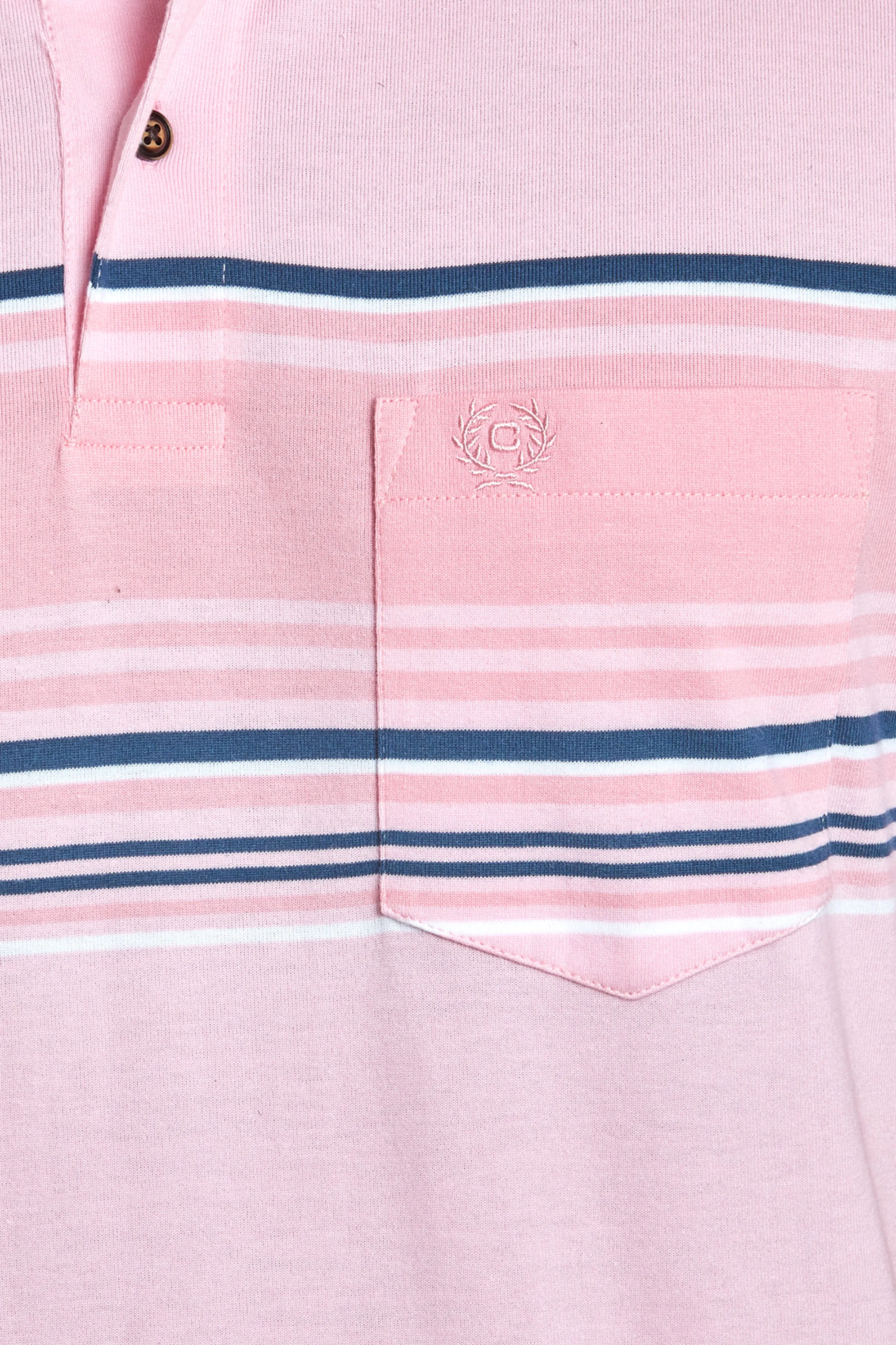 Chest Stripe Jersey Polo