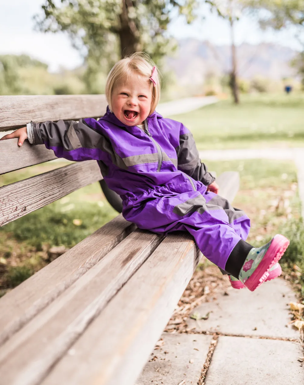 CHILDREN’S TRAIL ONE PIECE RAIN SUIT, DEEP PURPLE