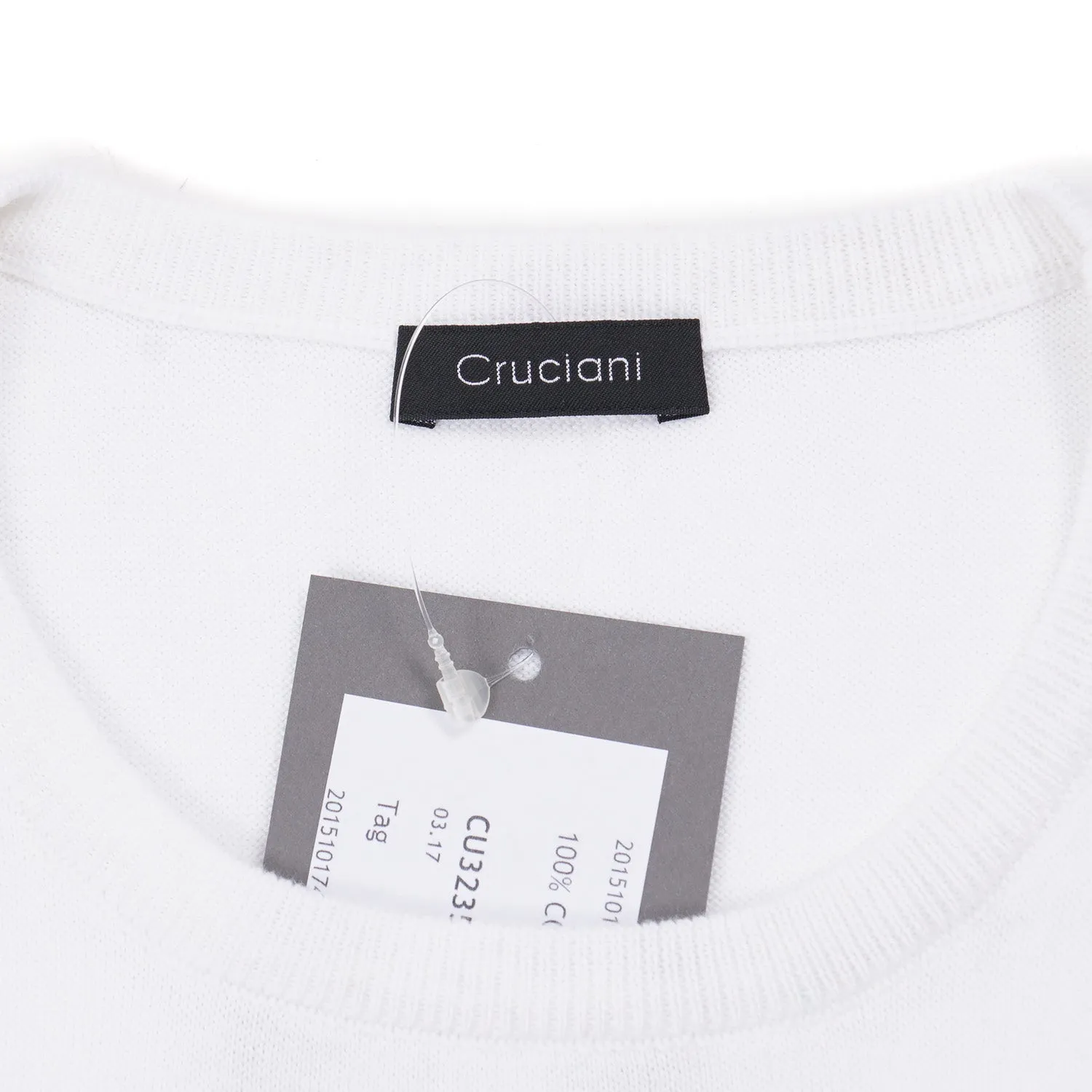 Cruciani Short-Sleeve Cotton Sweater