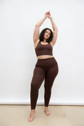 Curve Ultimate High Waisted Seamless Leggings - Chocolate Brown