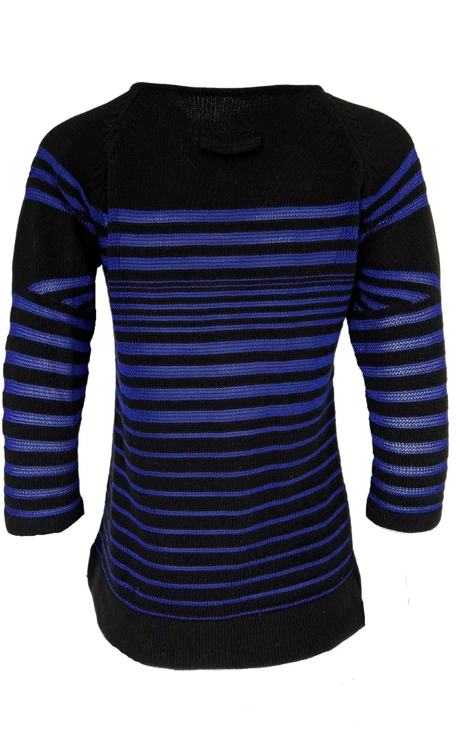 Cyber Baba Optical Stripe Sailor Sweater