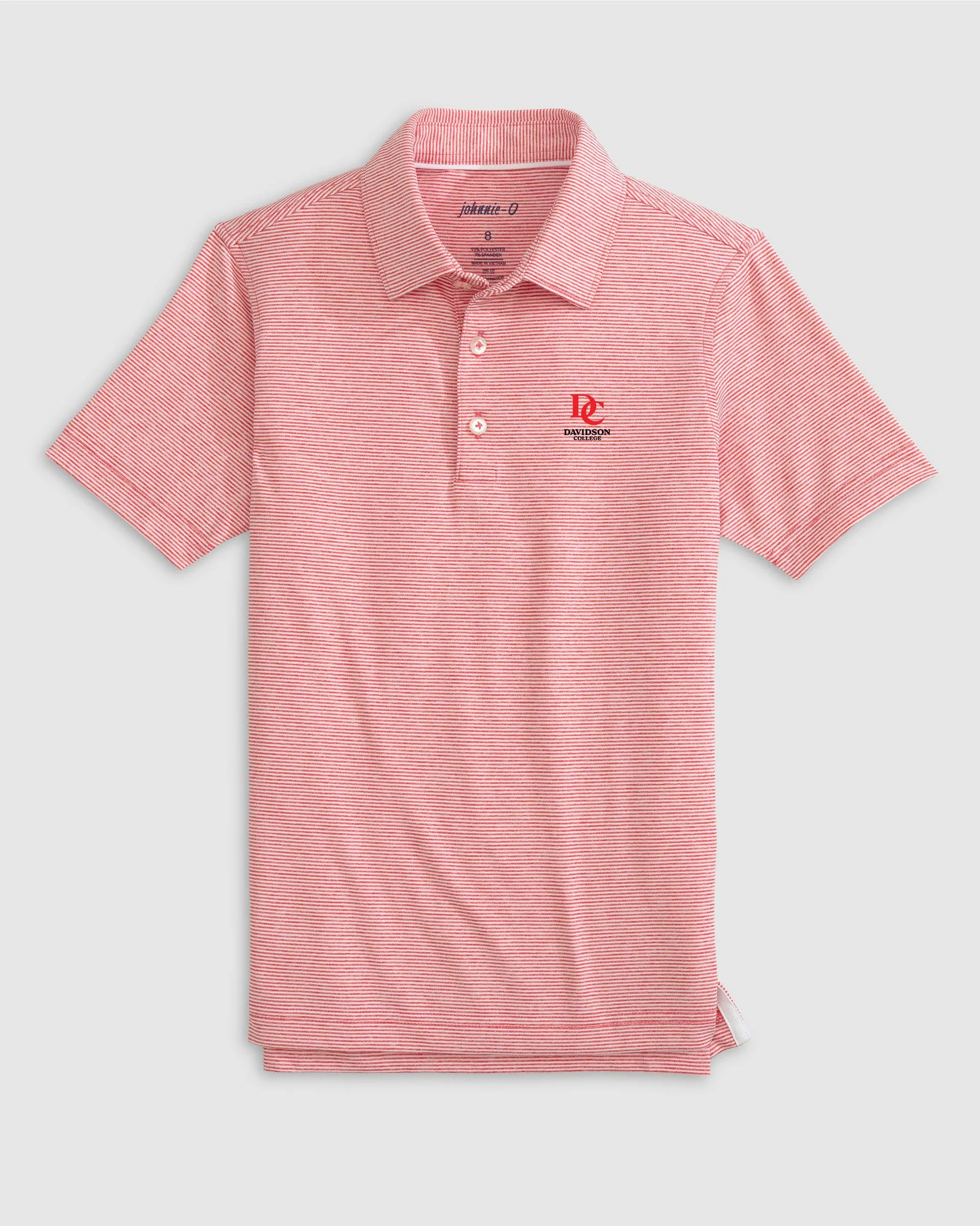 Davidson Lyndonn Jr. Striped Jersey Performance Polo