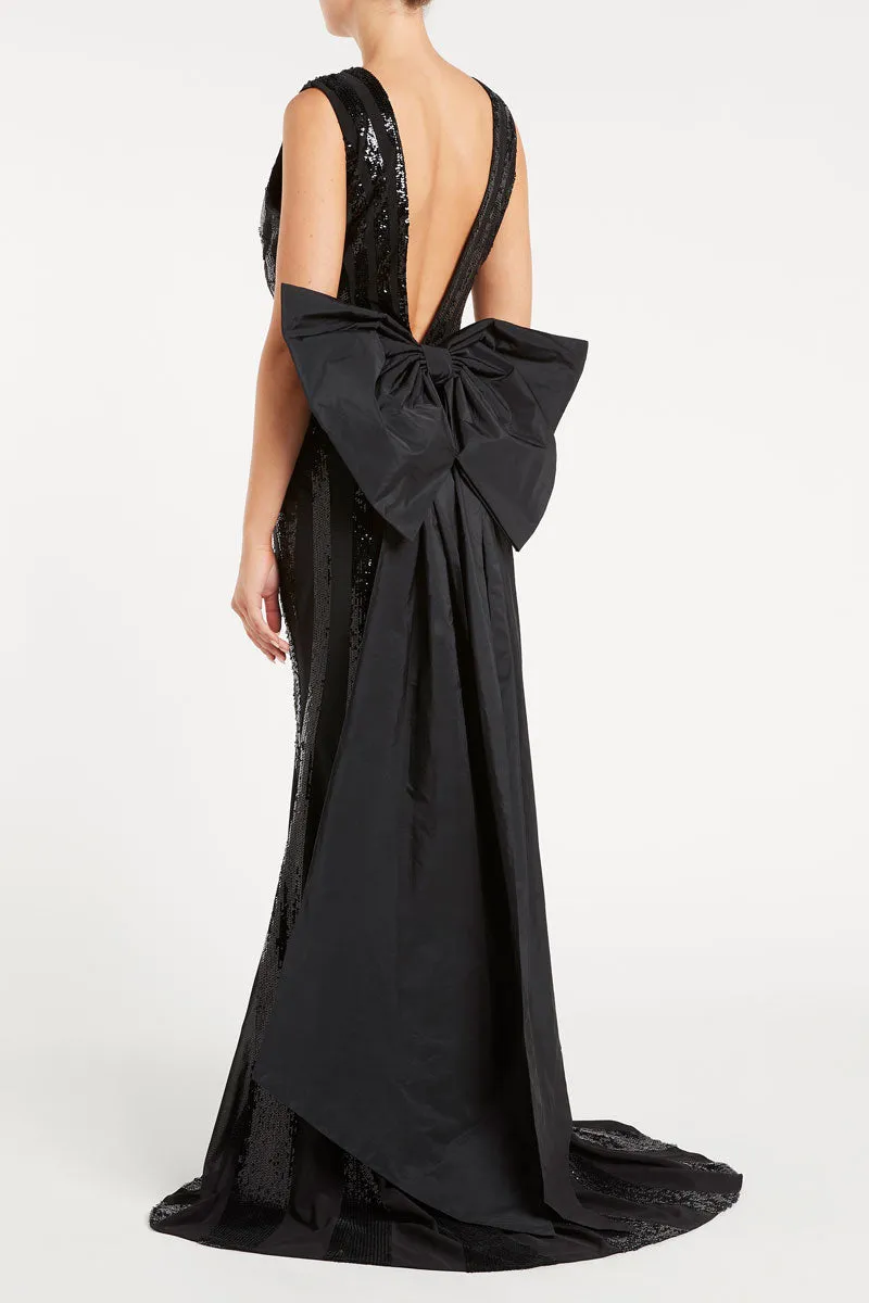 Davina Bow Gown Black