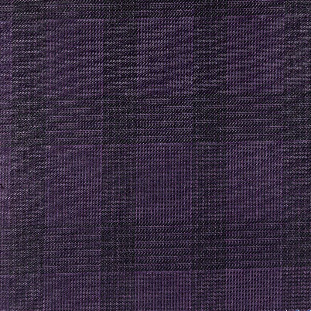 Deep Purple Self Plaid Design