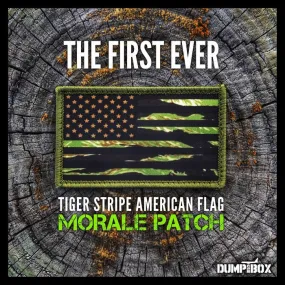 Dump Box Tiger Stripe American Flag Morale Patch