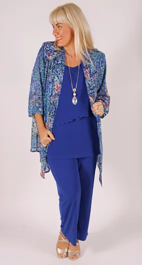 Edwina Edge to Edge Jacket Royal Mix