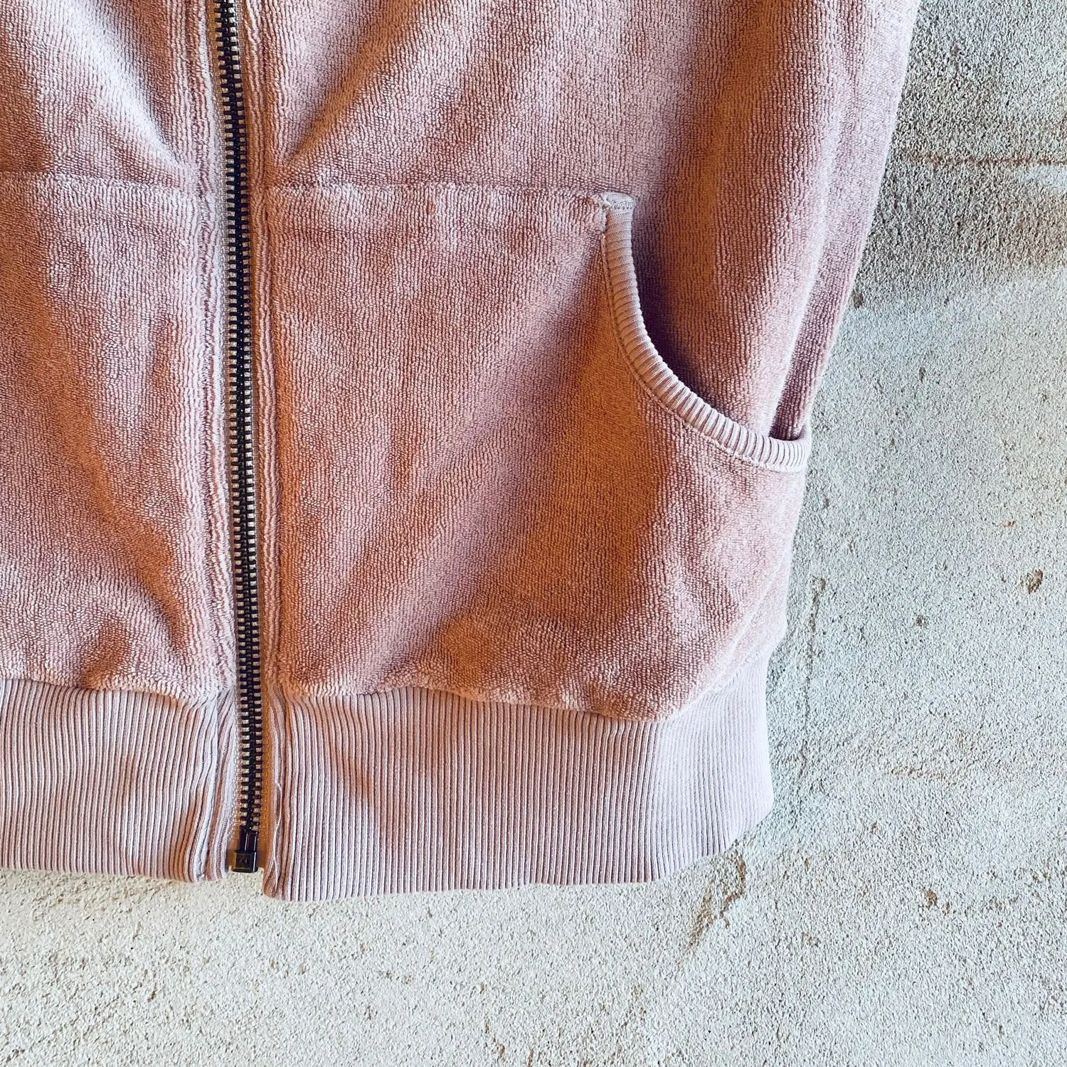 Elie Zip Jacket - Women - TJ Terry Jersey - S007 Dusty Pink