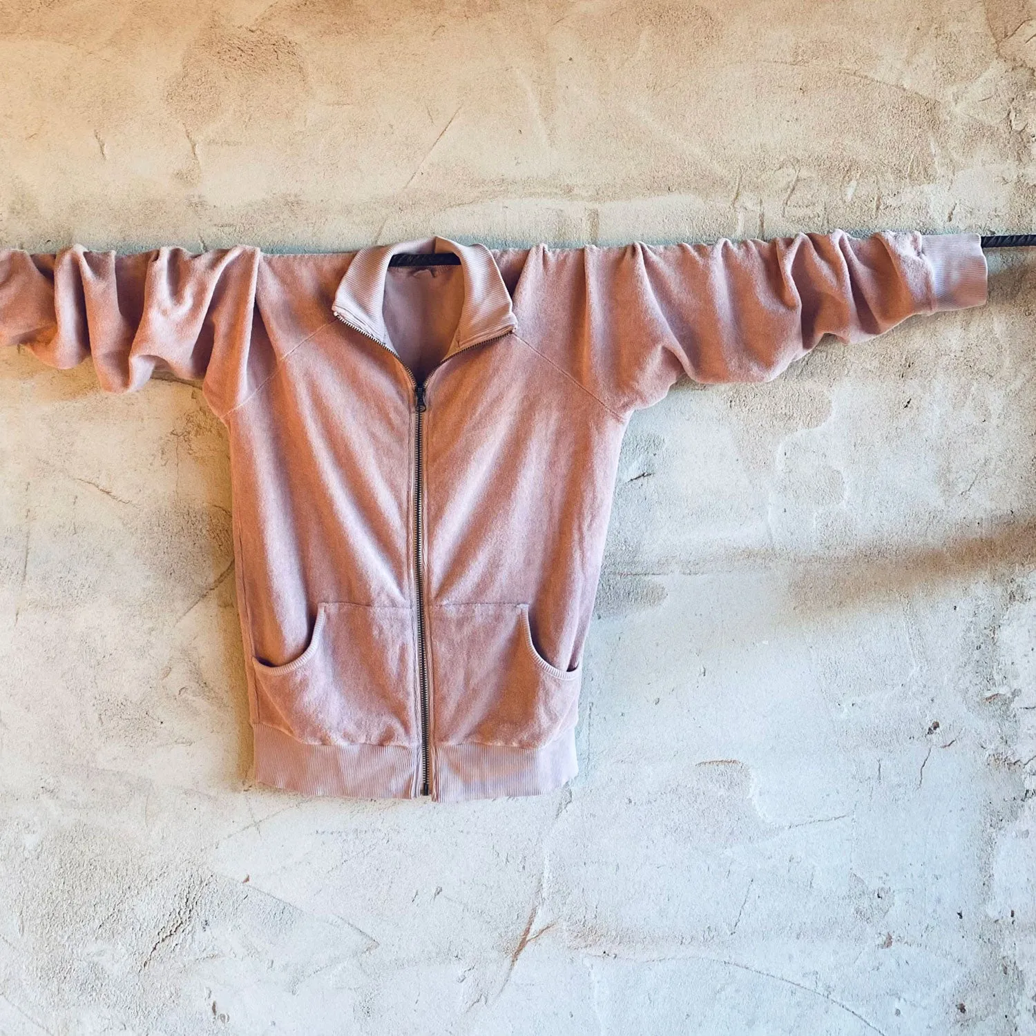 Elie Zip Jacket - Women - TJ Terry Jersey - S007 Dusty Pink