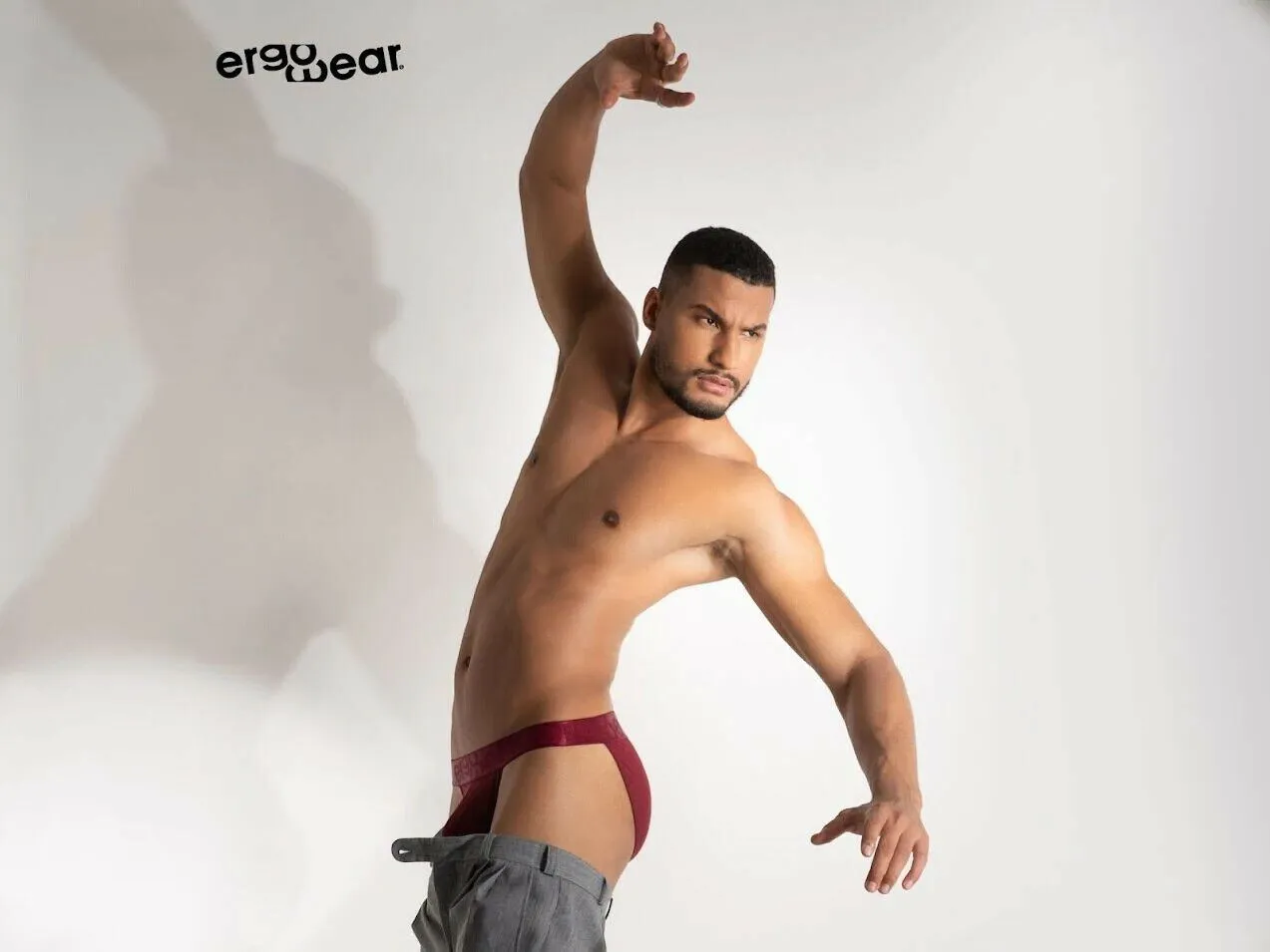 ErgoWear Bikini Brief MAX XV Quick Dry Low-Rise Briefs Burgundy 1170 31