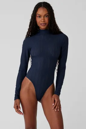 Euphoria Long Sleeve Bodysuit - Navy