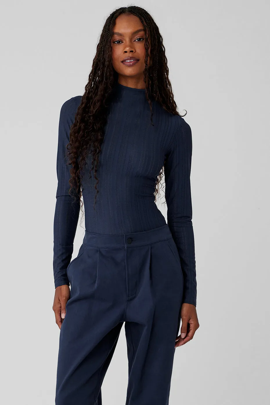 Euphoria Long Sleeve Bodysuit - Navy