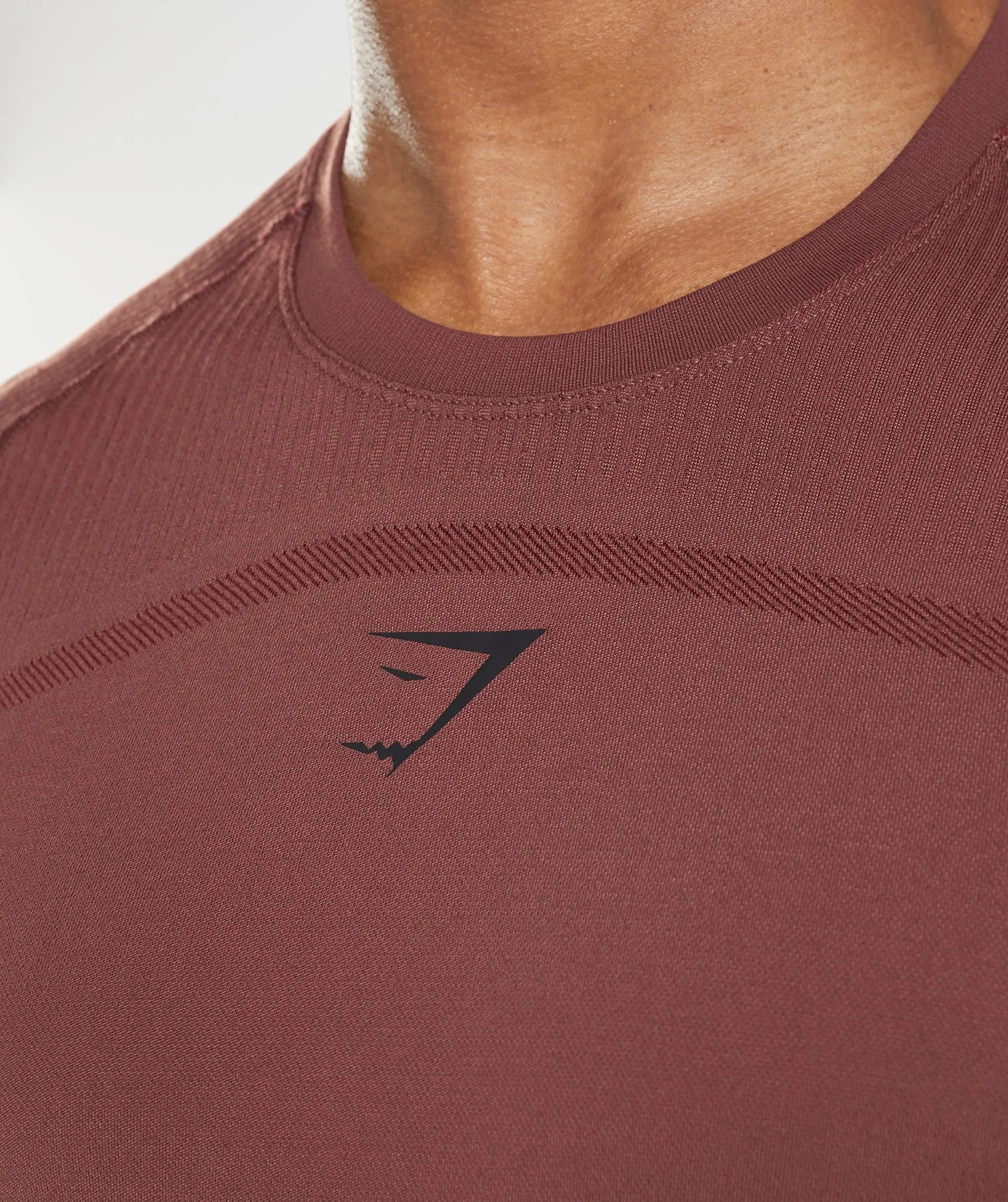 Gymshark 315 Long Sleeve T-Shirt - Cherry Brown