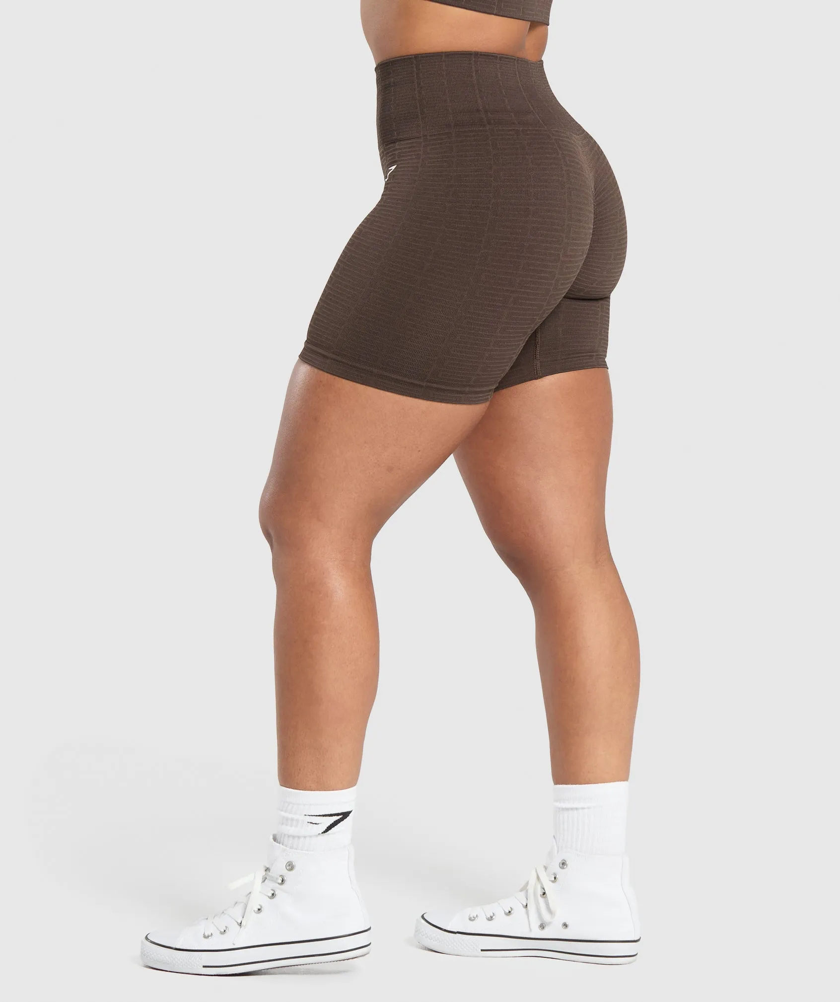 Gymshark Adapt Monogram Seamless Shorts - Archive Brown/Soul Brown