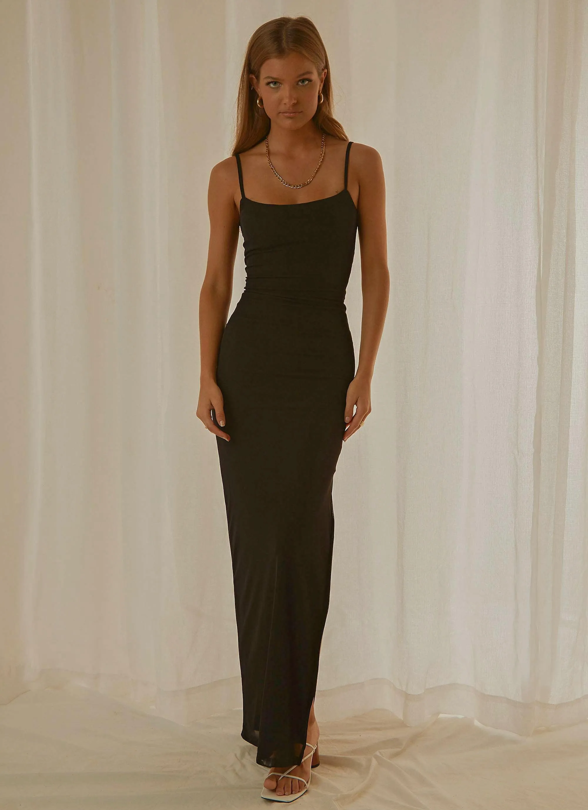 Heading West Maxi Dress - Noir