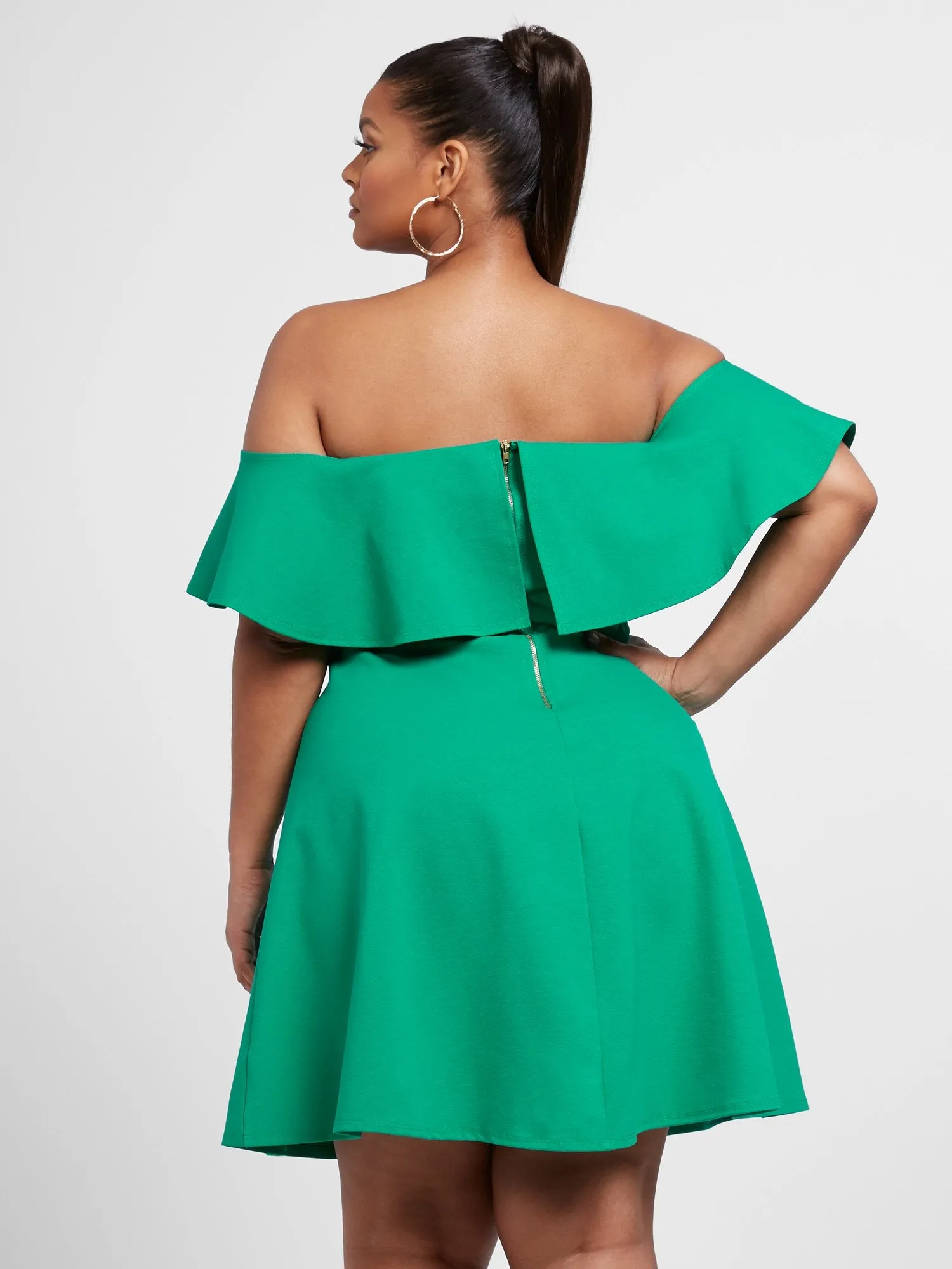 Josie Off The Shoulder Fit and Flare Dress