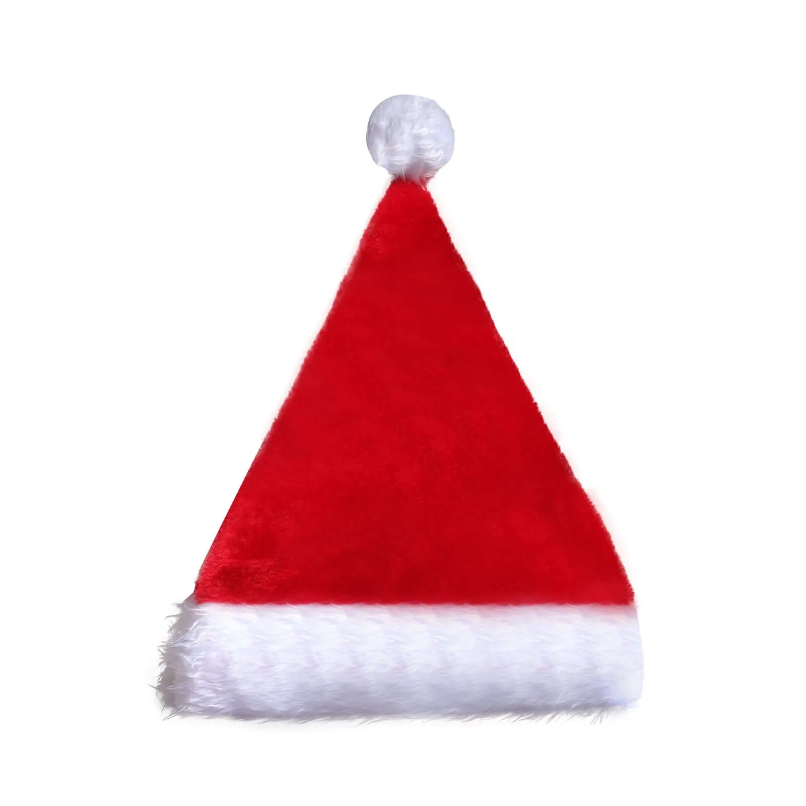 LED Light Plush Christmas Hat - Luminous Santa Hat for Kids & Adults