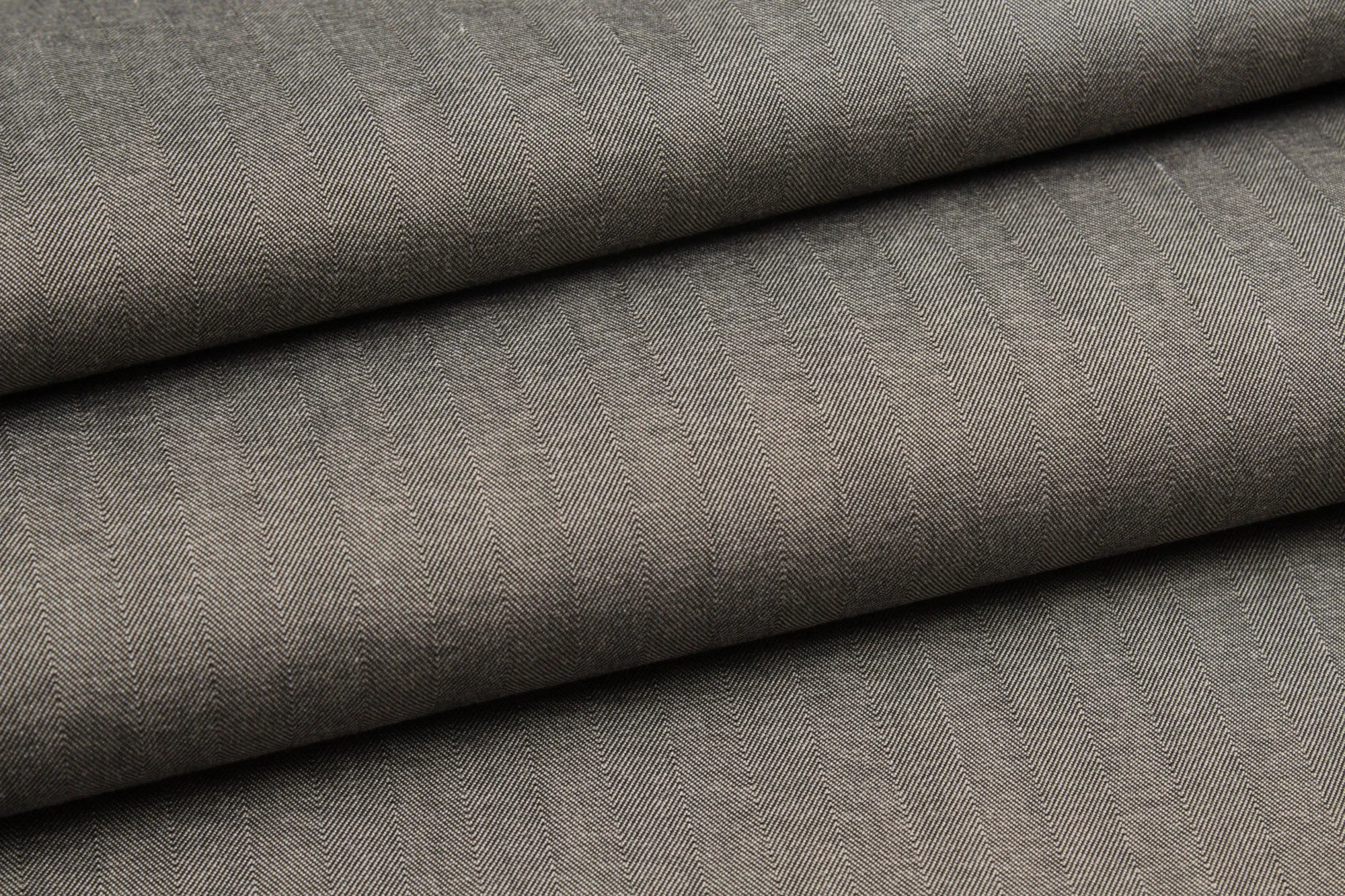 Light Cotton Stretch Gabardine - Herringbone